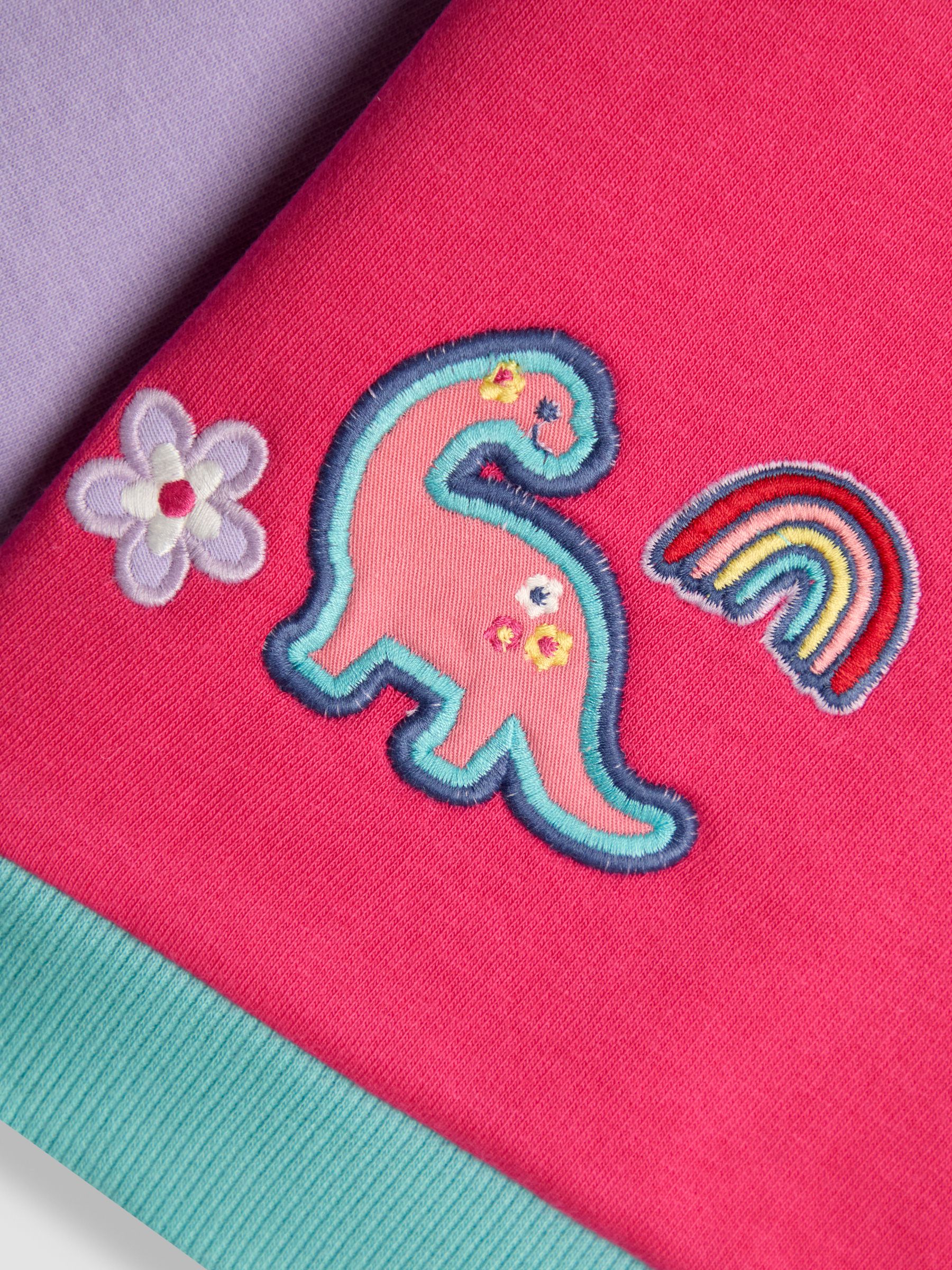 Fucshia Dino Sweatshirt & Joggers Set - Image 7 of 7