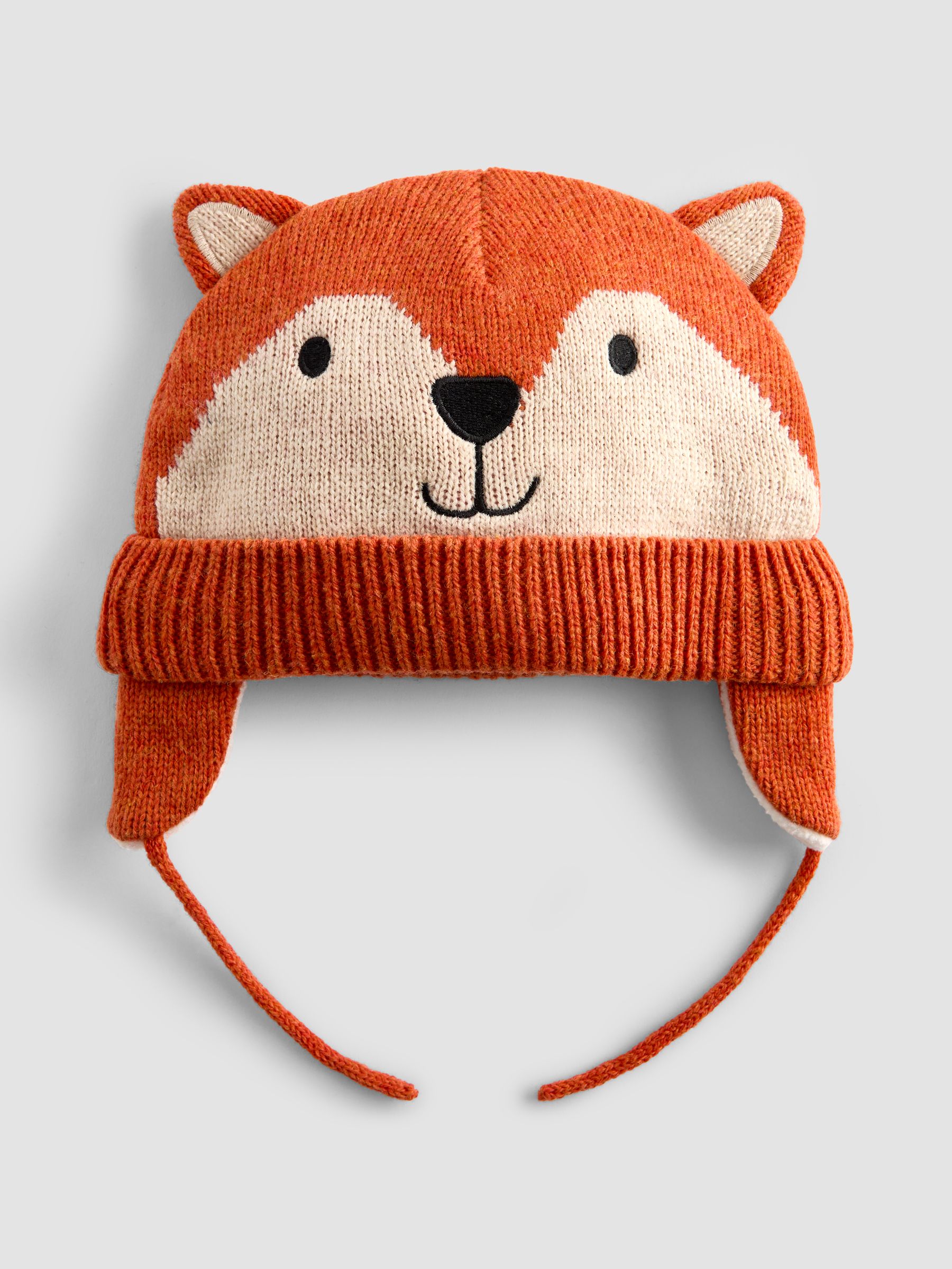 Rust Orange Fox Appliqué Hat - Image 1 of 4