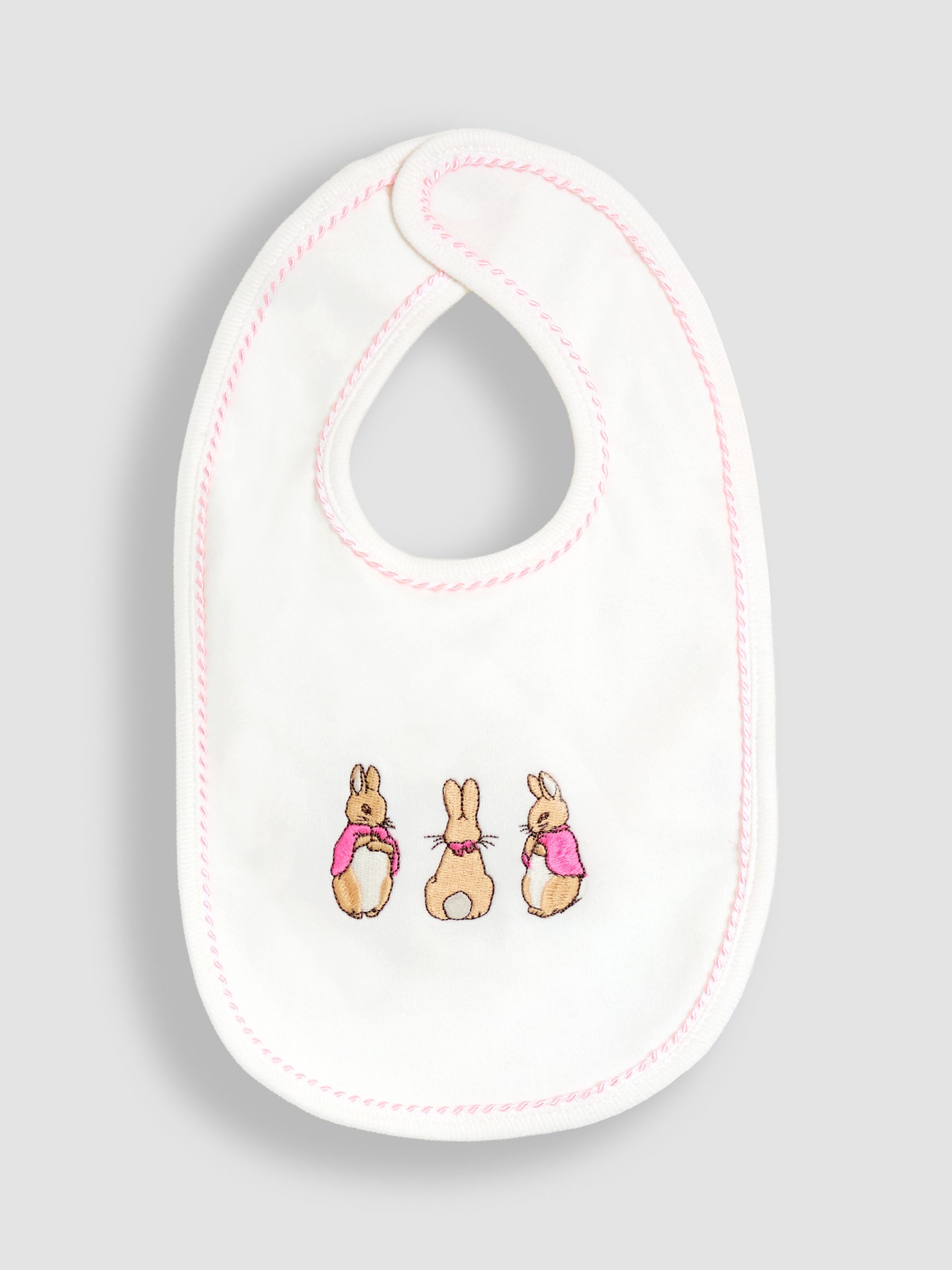 Cream Flopsy 3-Pack Bibs - Image 2 of 9