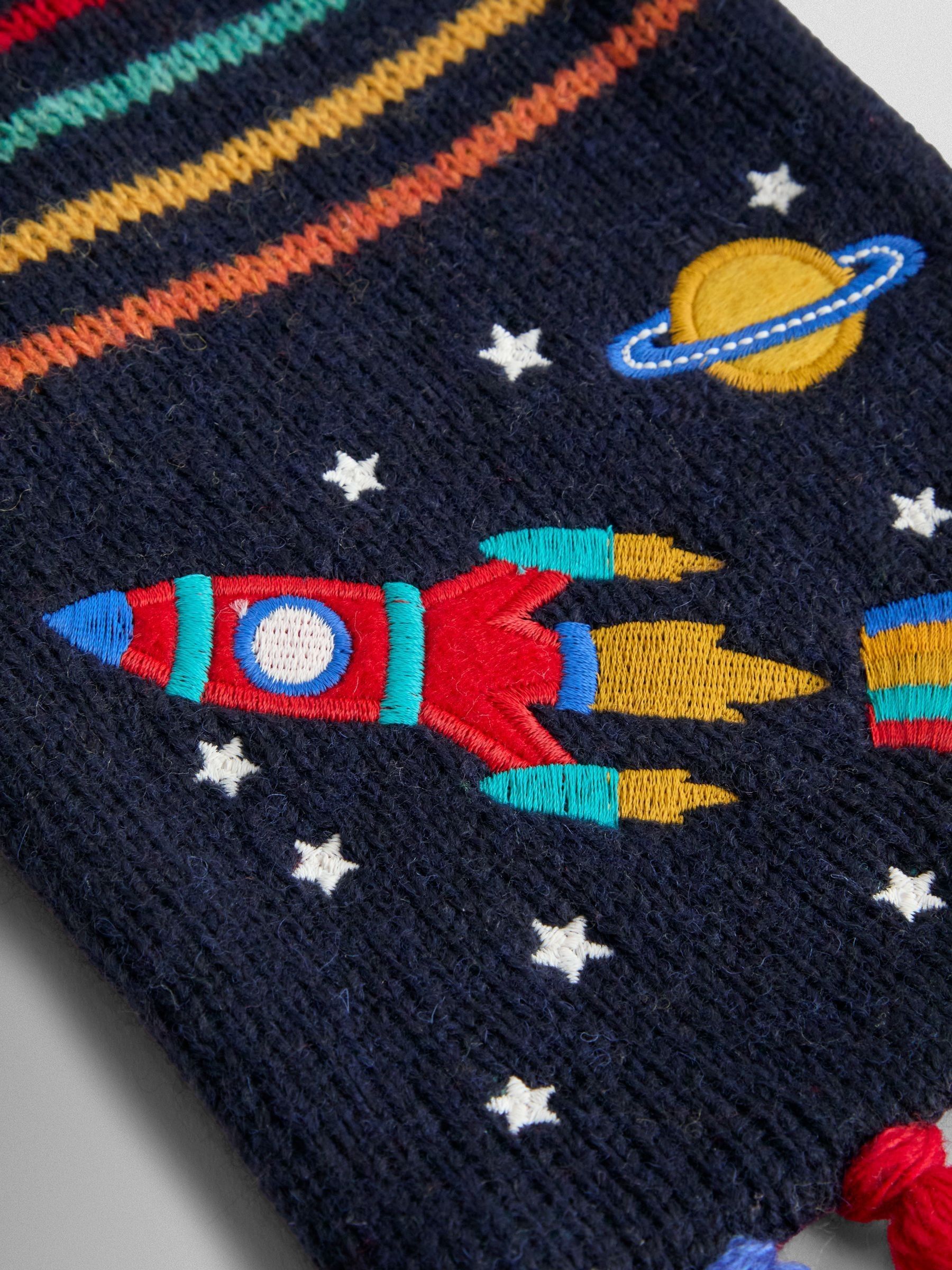Navy Space Scarf - Image 4 of 4