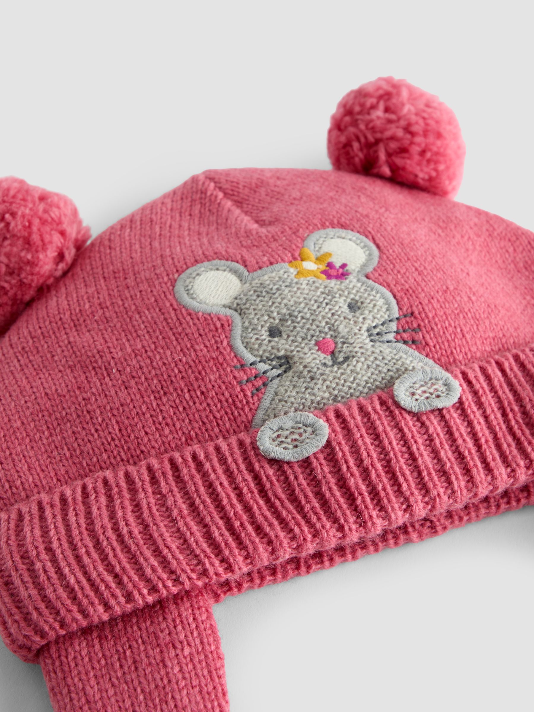 Pink Mouse Appliqué Hat - Image 3 of 3