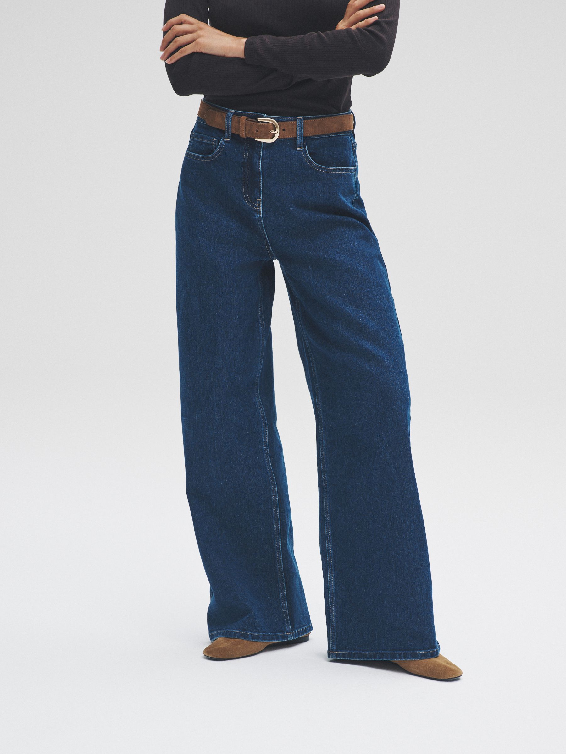 Indigo Blue/Black - 2 Pack Denim Straight Leg Jeans - Image 3 of 15