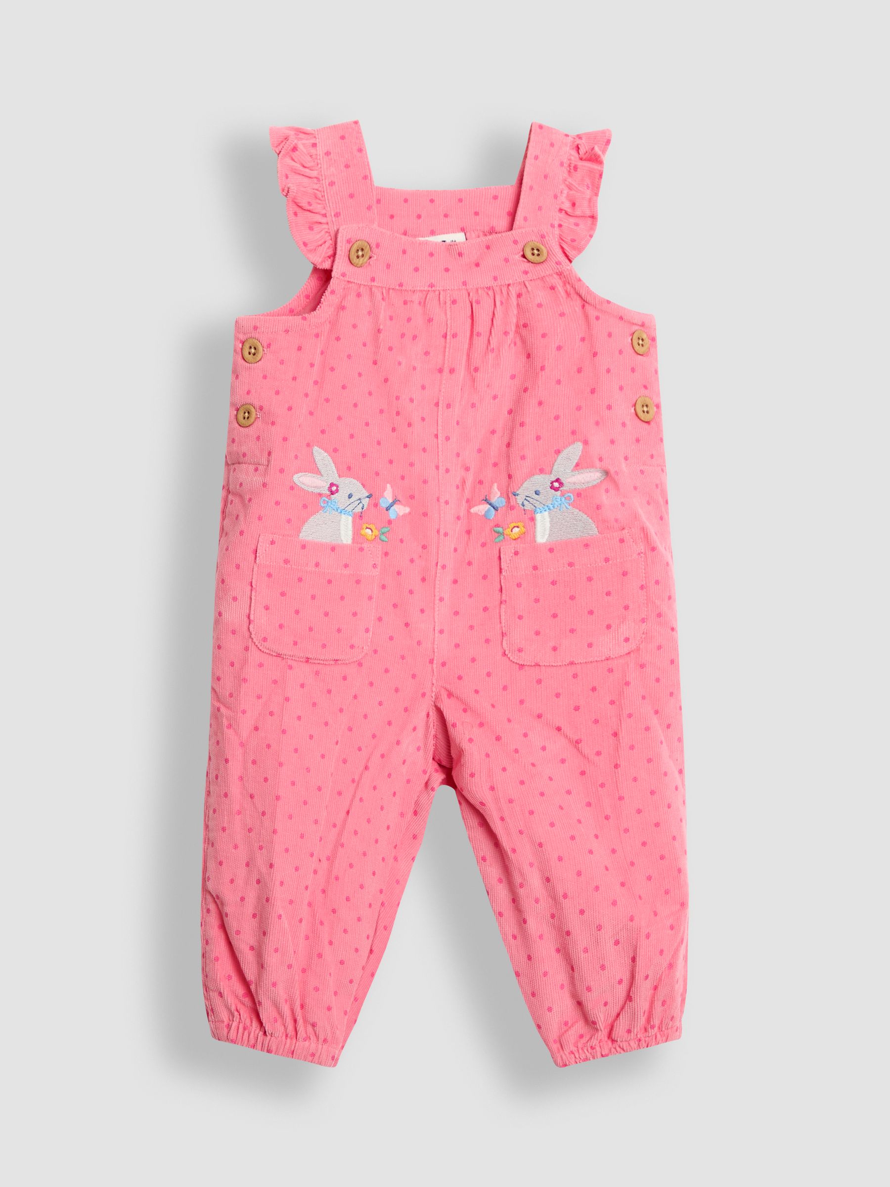 Pink Appliqué Cord Dungarees & Top Set - Image 2 of 6