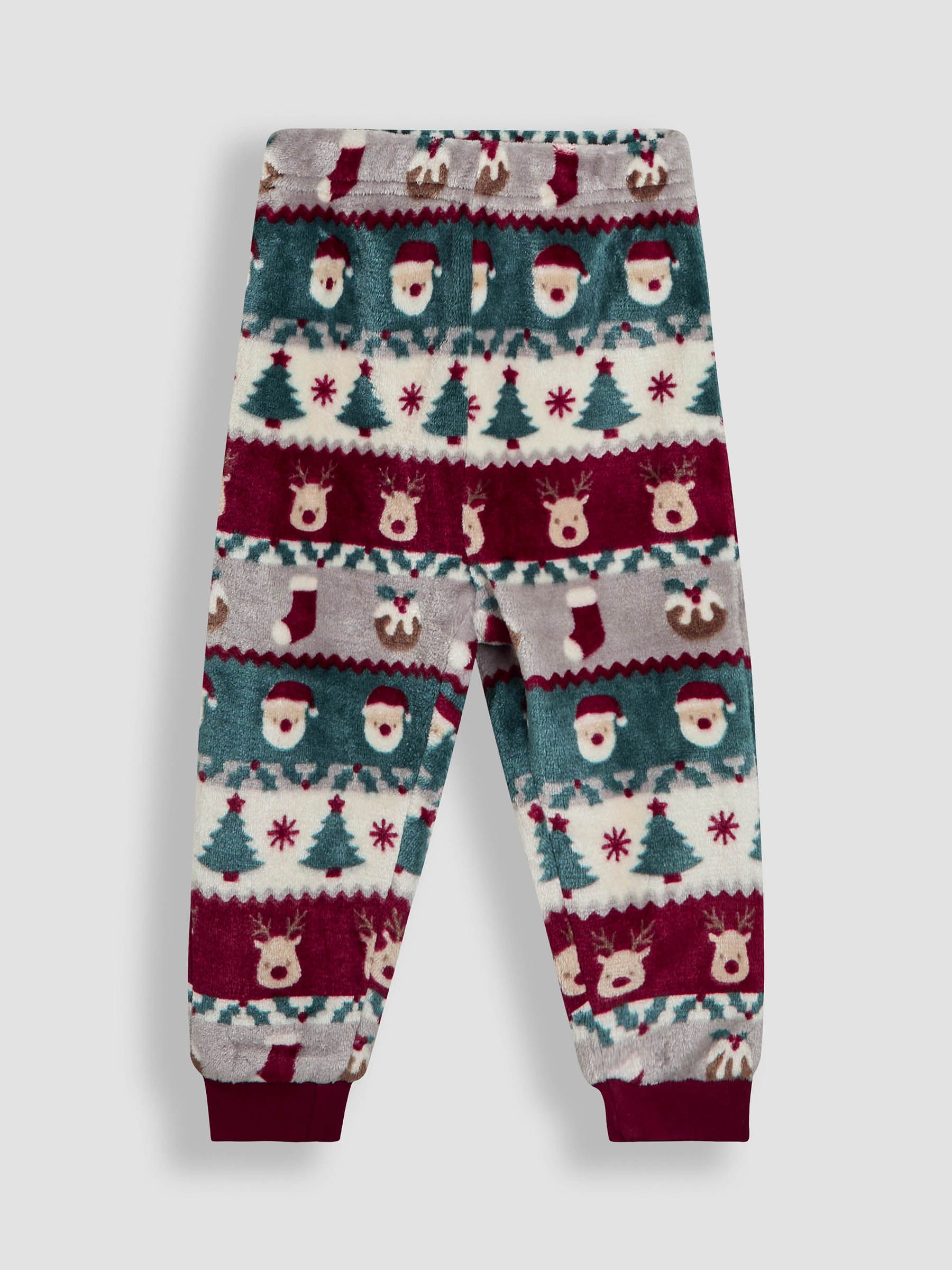 Red Christmas Reindeer Character Cosy Jersey Pyjamas - Image 7 of 8