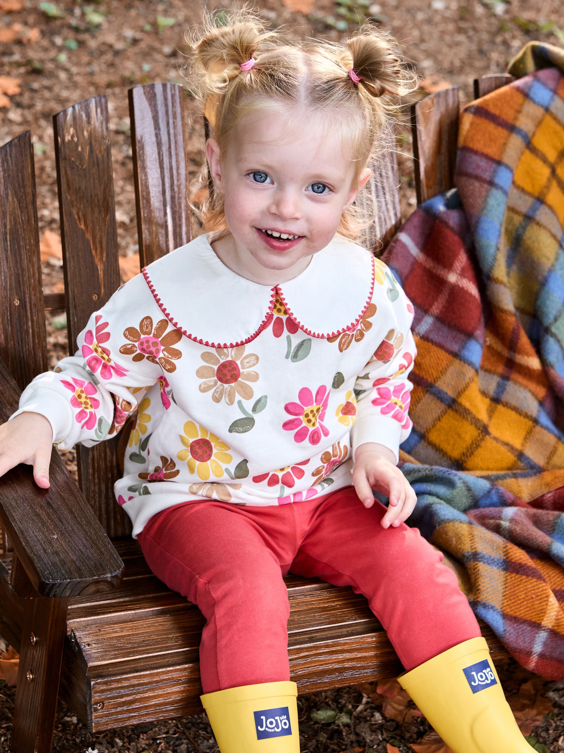 Cream Printed Sweatshirt & Legging Set - Image 1 of 11