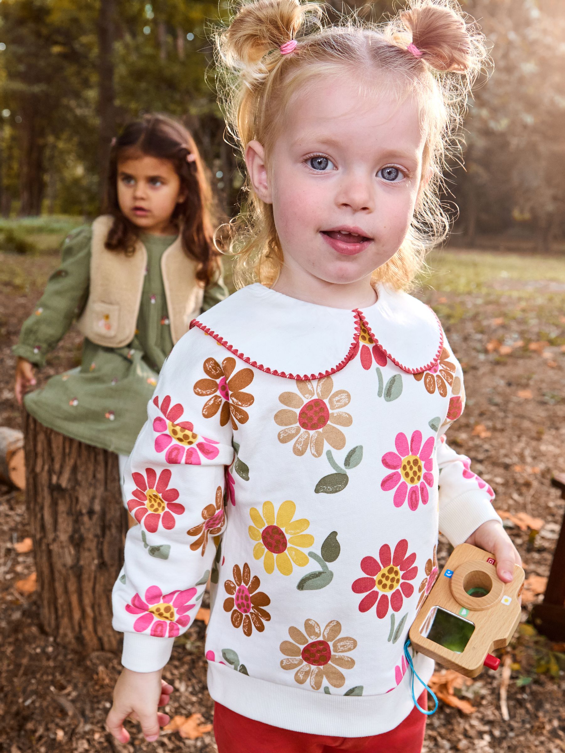 Cream Printed Sweatshirt & Legging Set - Image 4 of 11