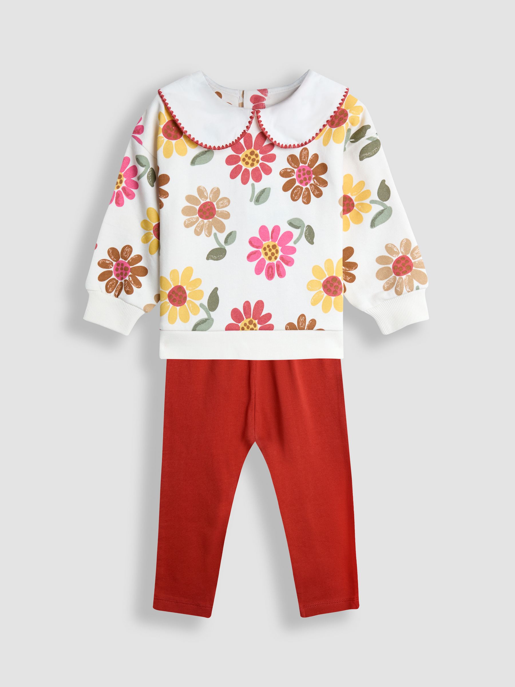 Cream Printed Sweatshirt & Legging Set - Image 6 of 11