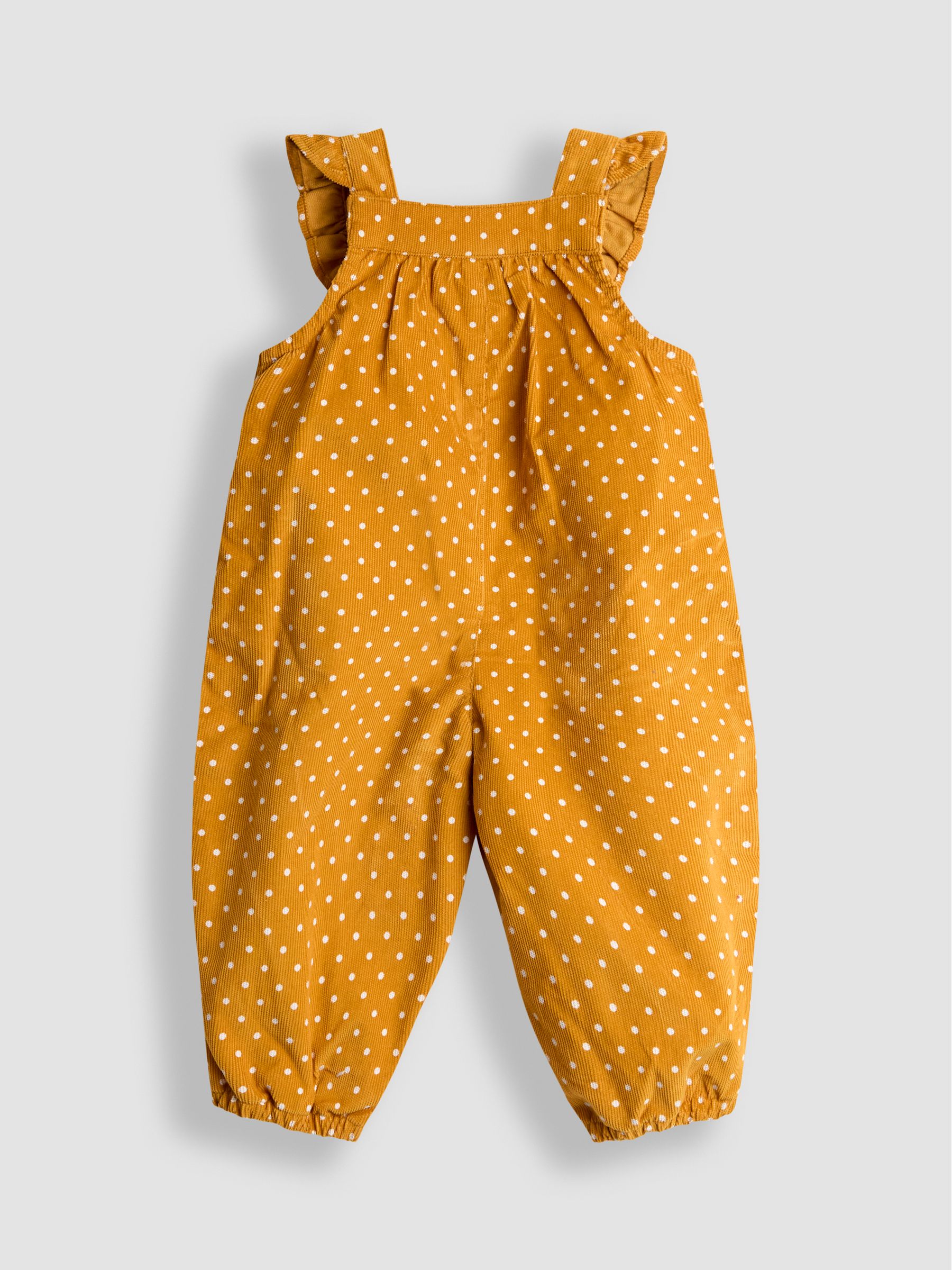 Yellow Appliqué Cord Dungarees & Top Set - Image 3 of 6