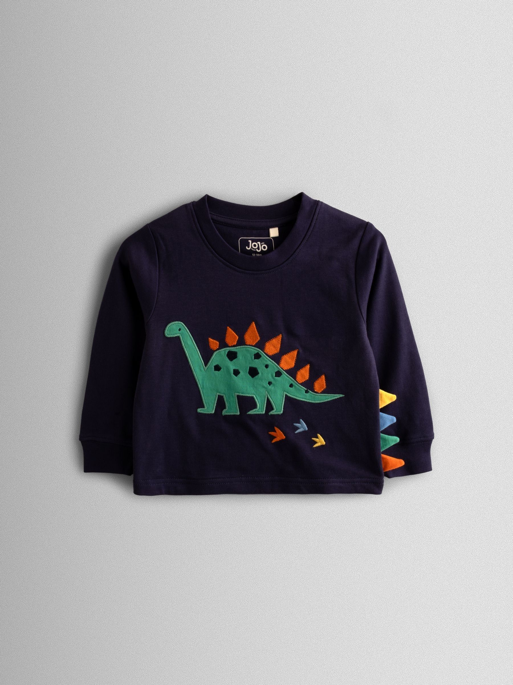 Navy Dino Cosy Jersey Pyjamas - Image 2 of 7