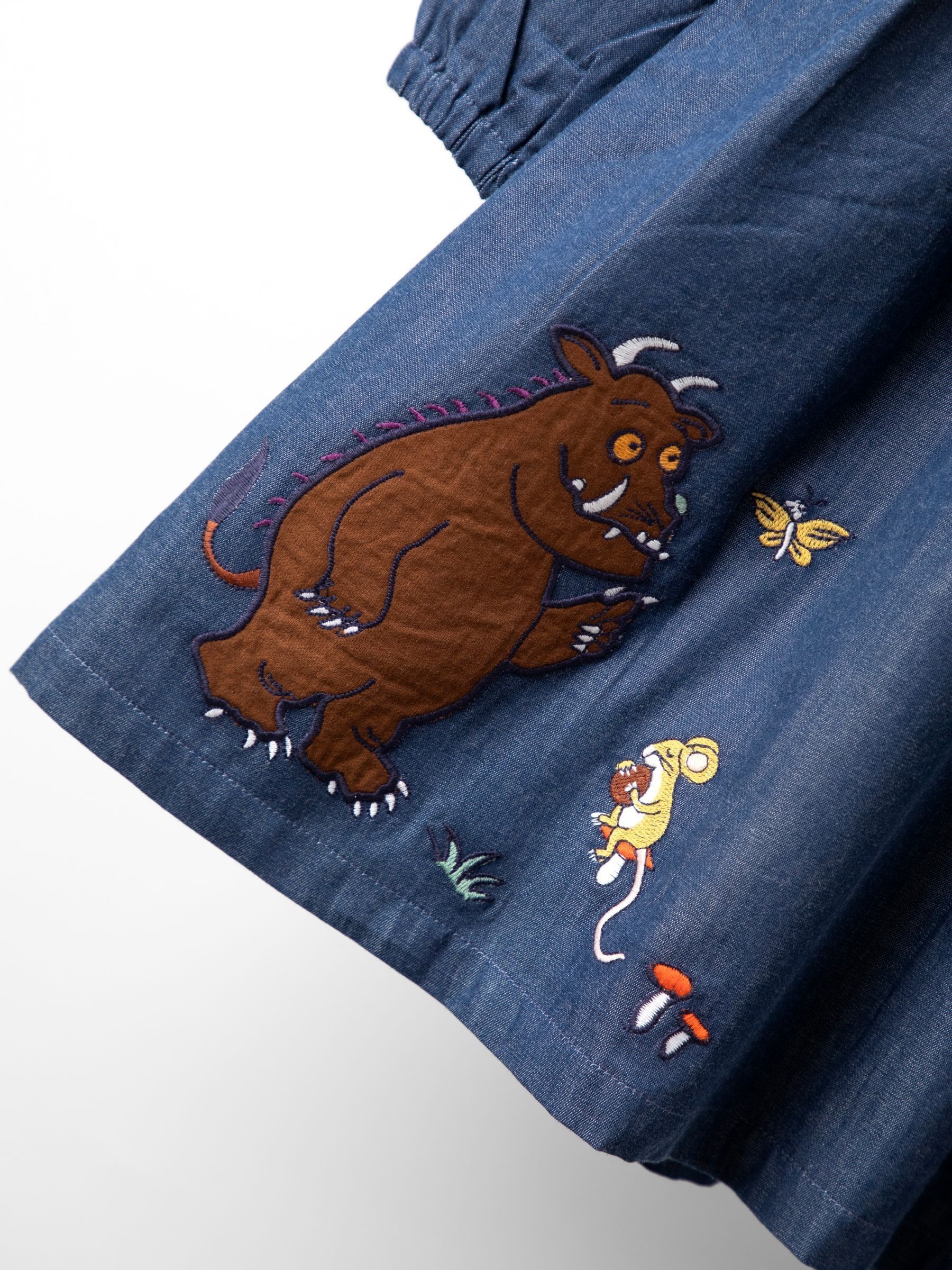 Blue Gruffalo Chambray Button Through Dress - Image 4 of 5