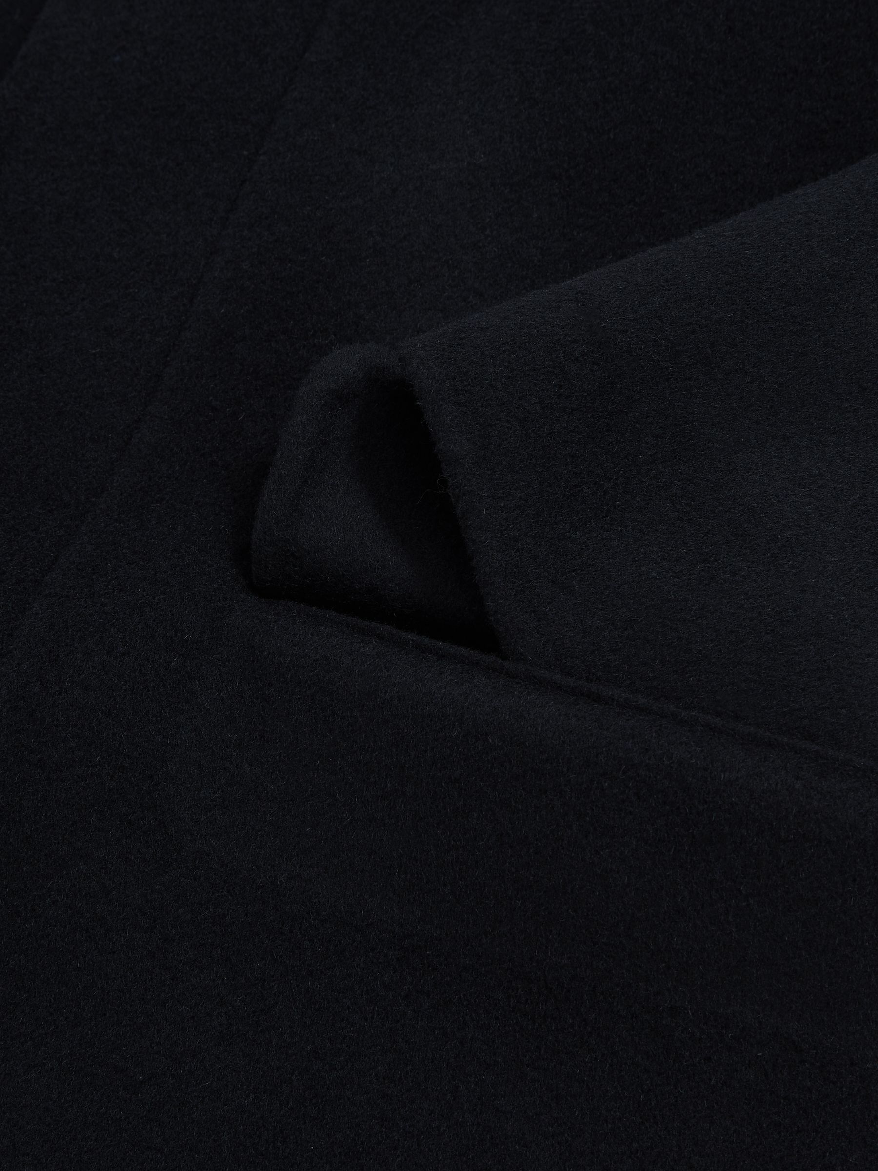 Wool Blend Double Face Button Jacket in Navy - image 3