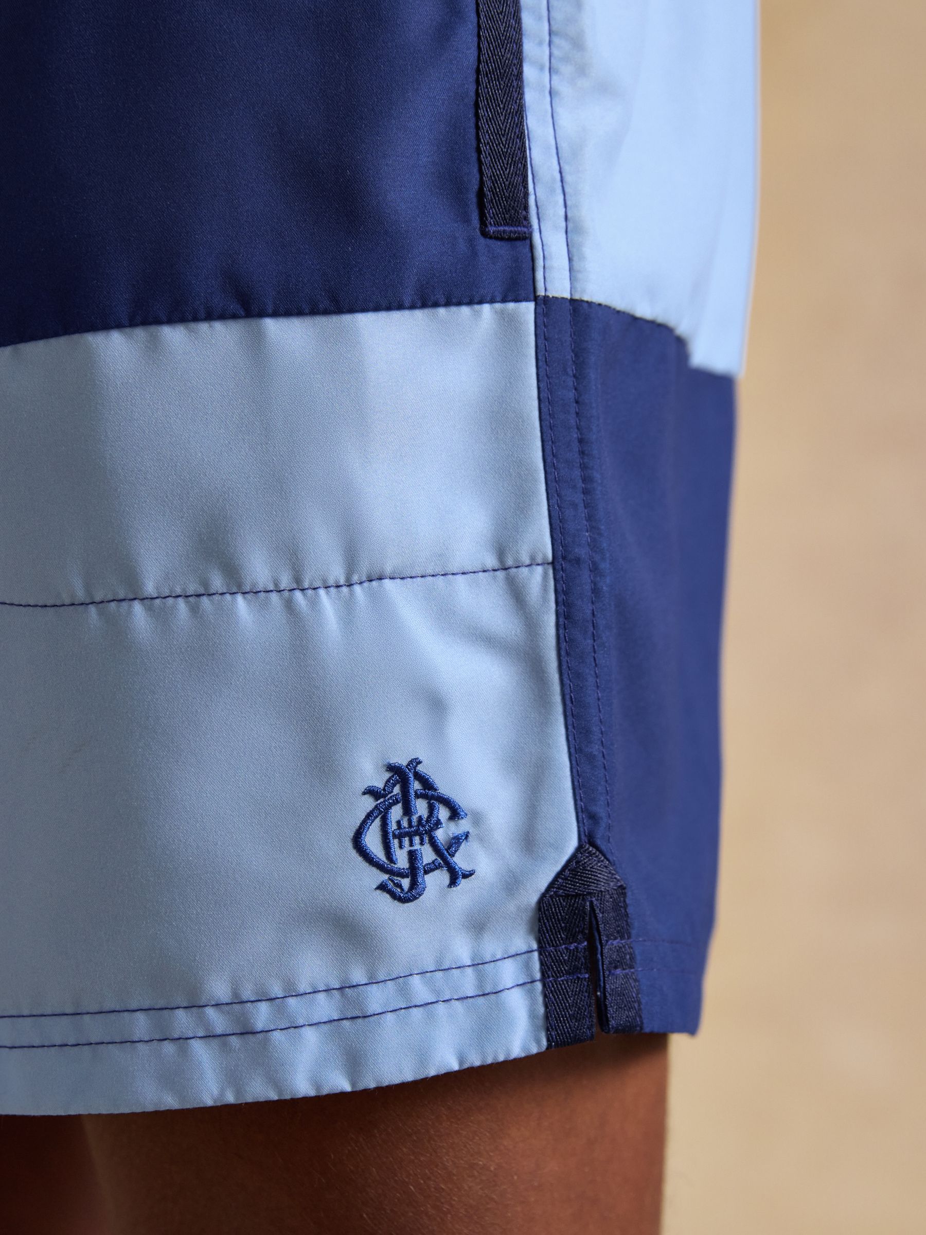 Overton Blue & Navy Swimming Shorts - Image 5 of 9