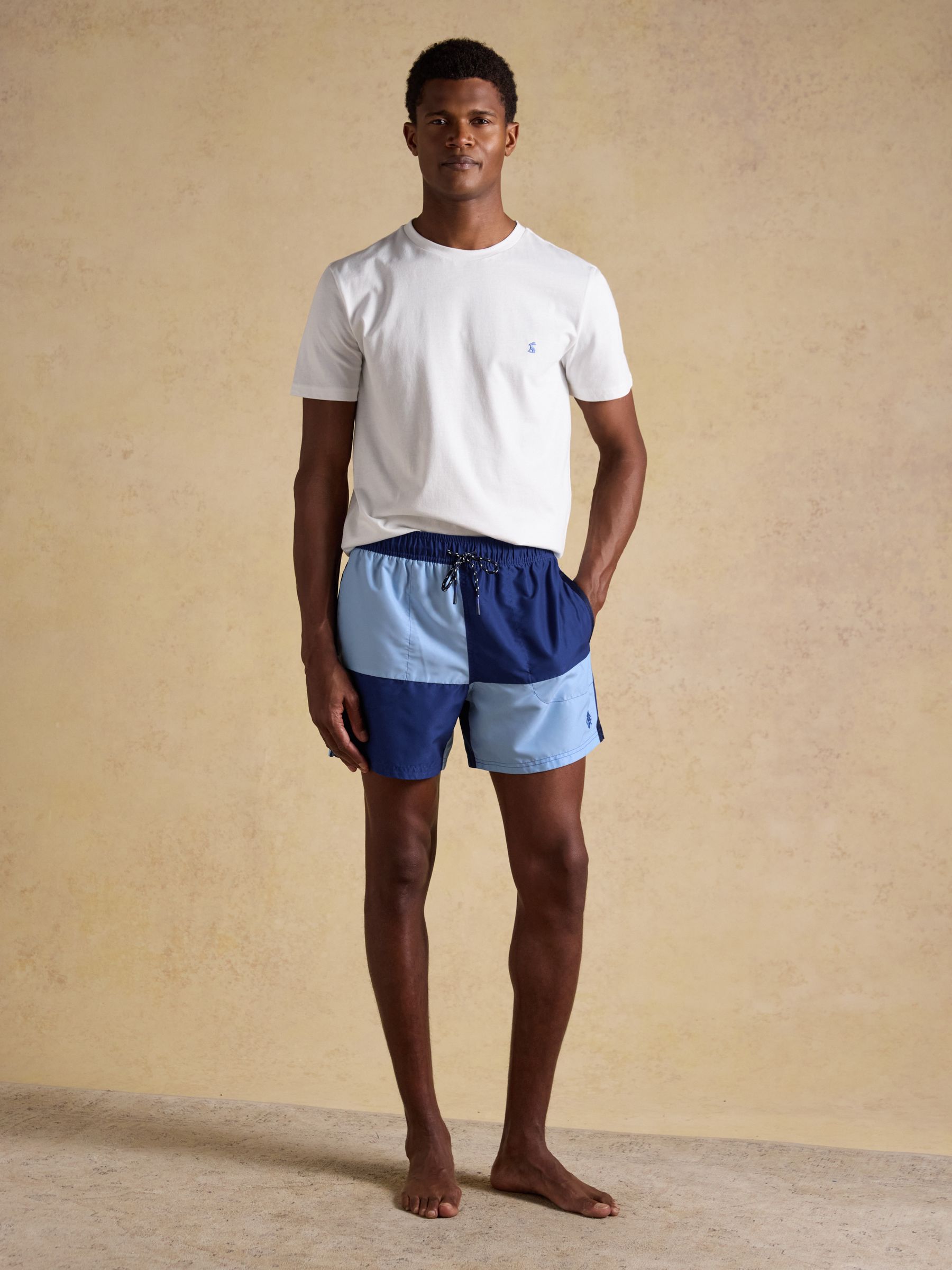Overton Blue & Navy Swimming Shorts - Image 6 of 9