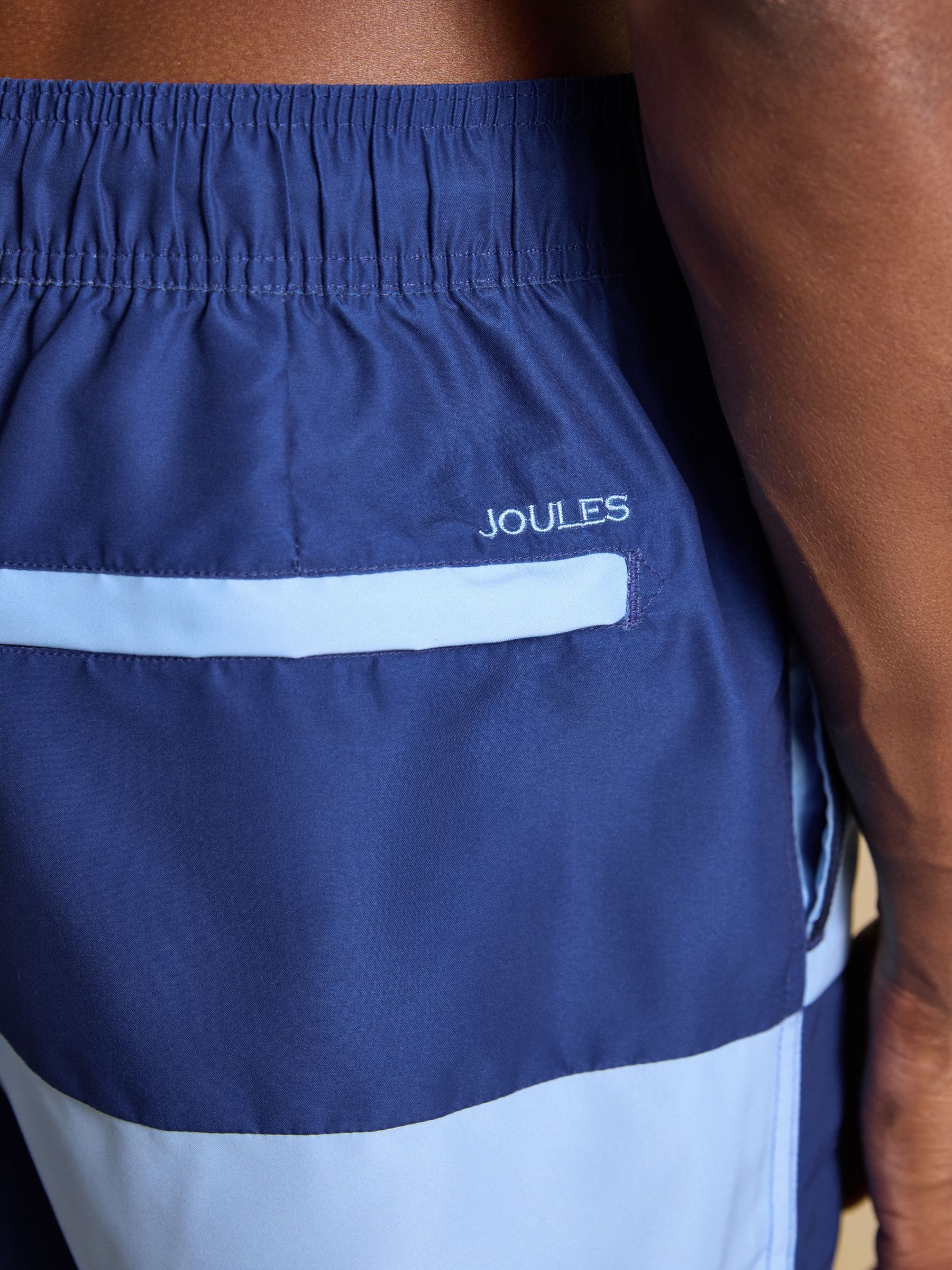 Overton Blue & Navy Swimming Shorts - Image 8 of 9