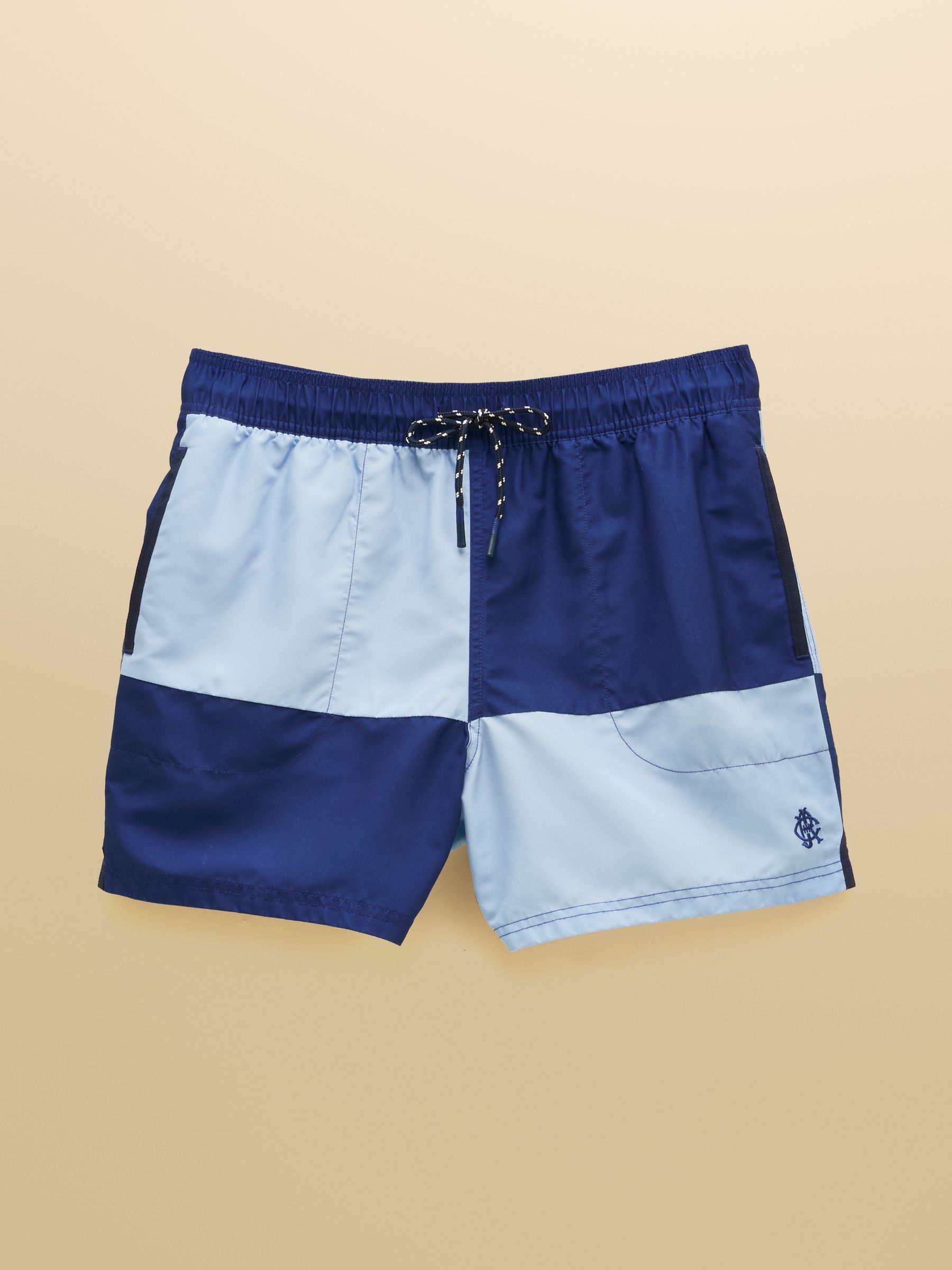 Overton Blue & Navy Swimming Shorts - Image 9 of 9 Overton Blue & Navy Swimming Shorts - Image 9 of 9