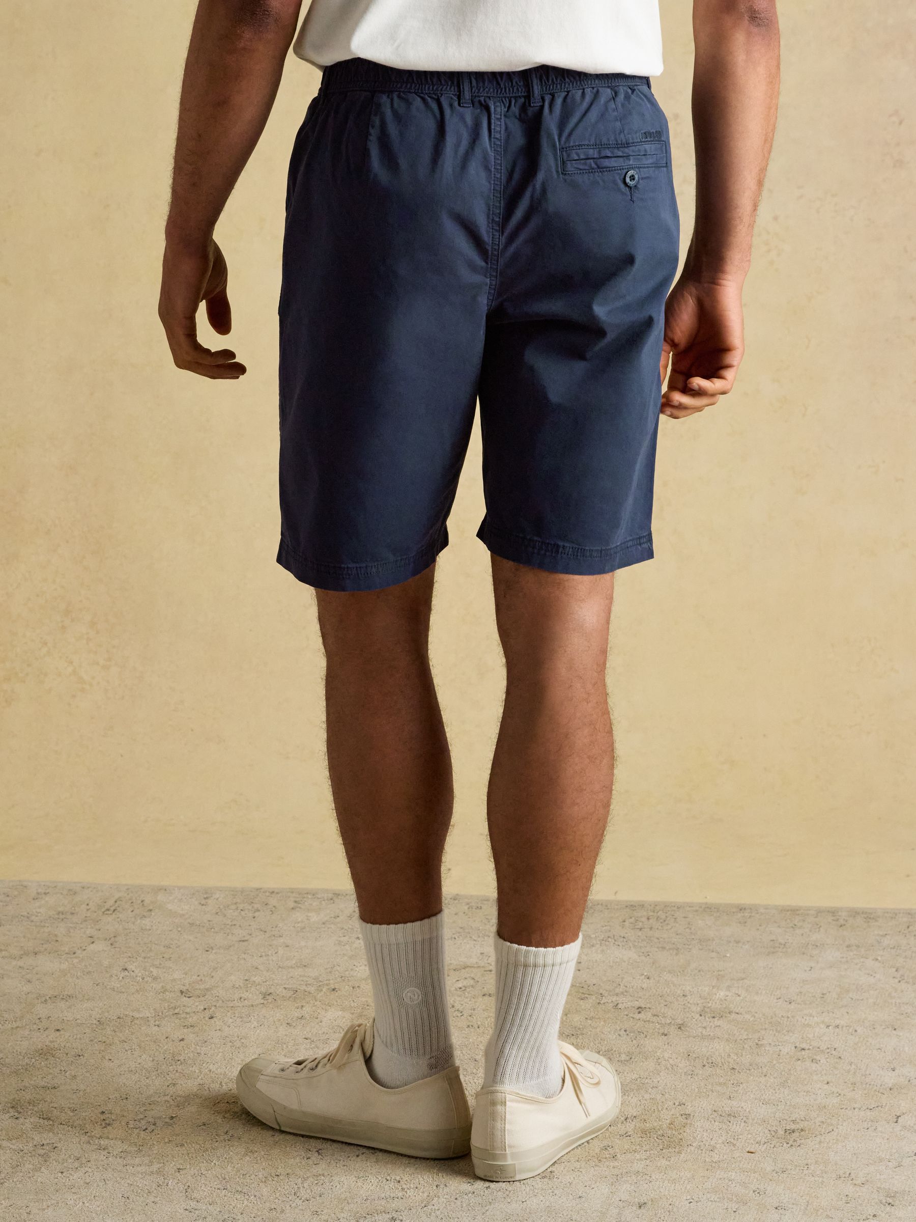 Norfolk Navy Garment Dyed Relaxed Fit Chino Shorts - Image 2 of 7