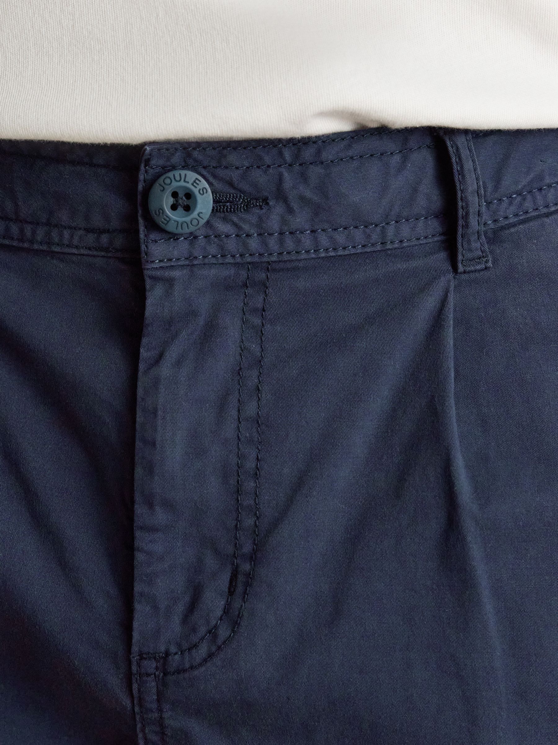 Norfolk Navy Garment Dyed Relaxed Fit Chino Shorts - Image 4 of 7