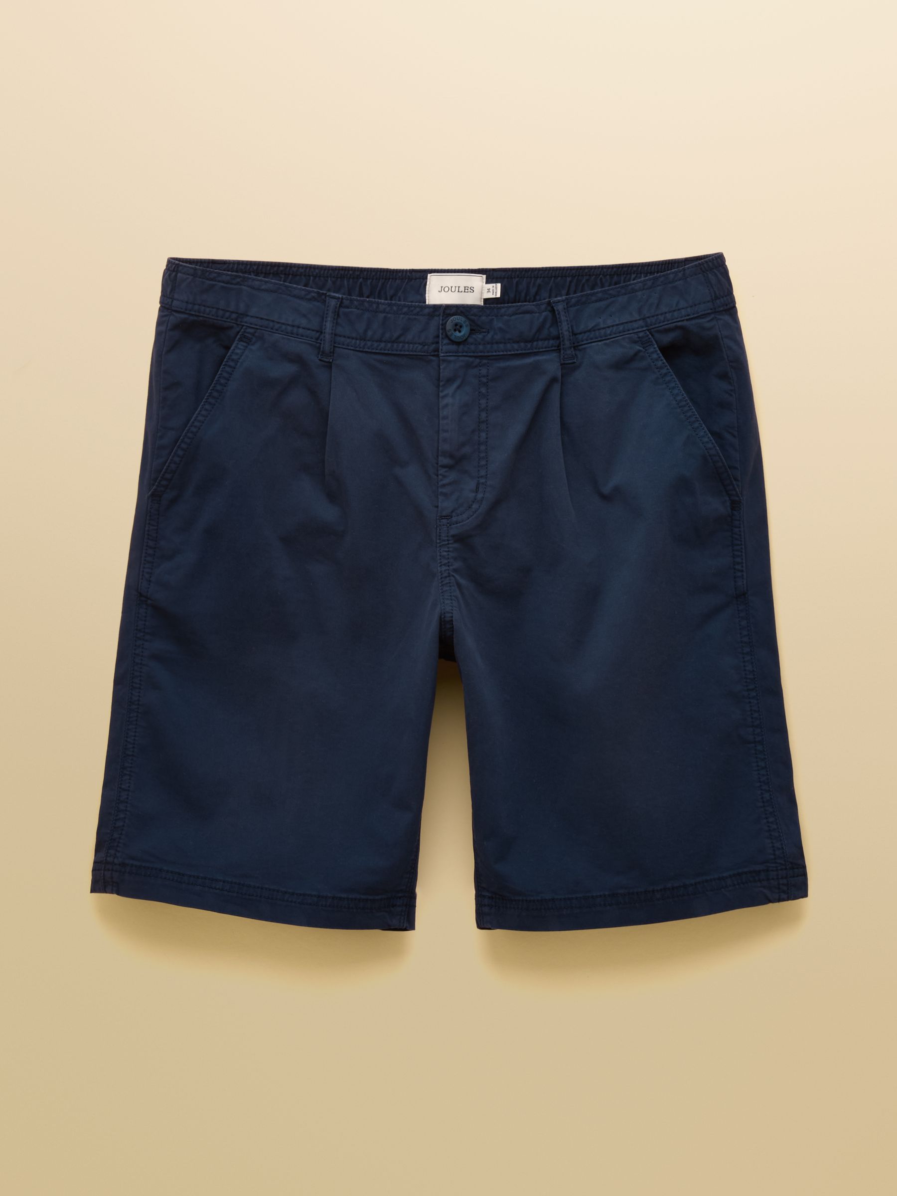 Norfolk Navy Garment Dyed Relaxed Fit Chino Shorts - Image 7 of 7