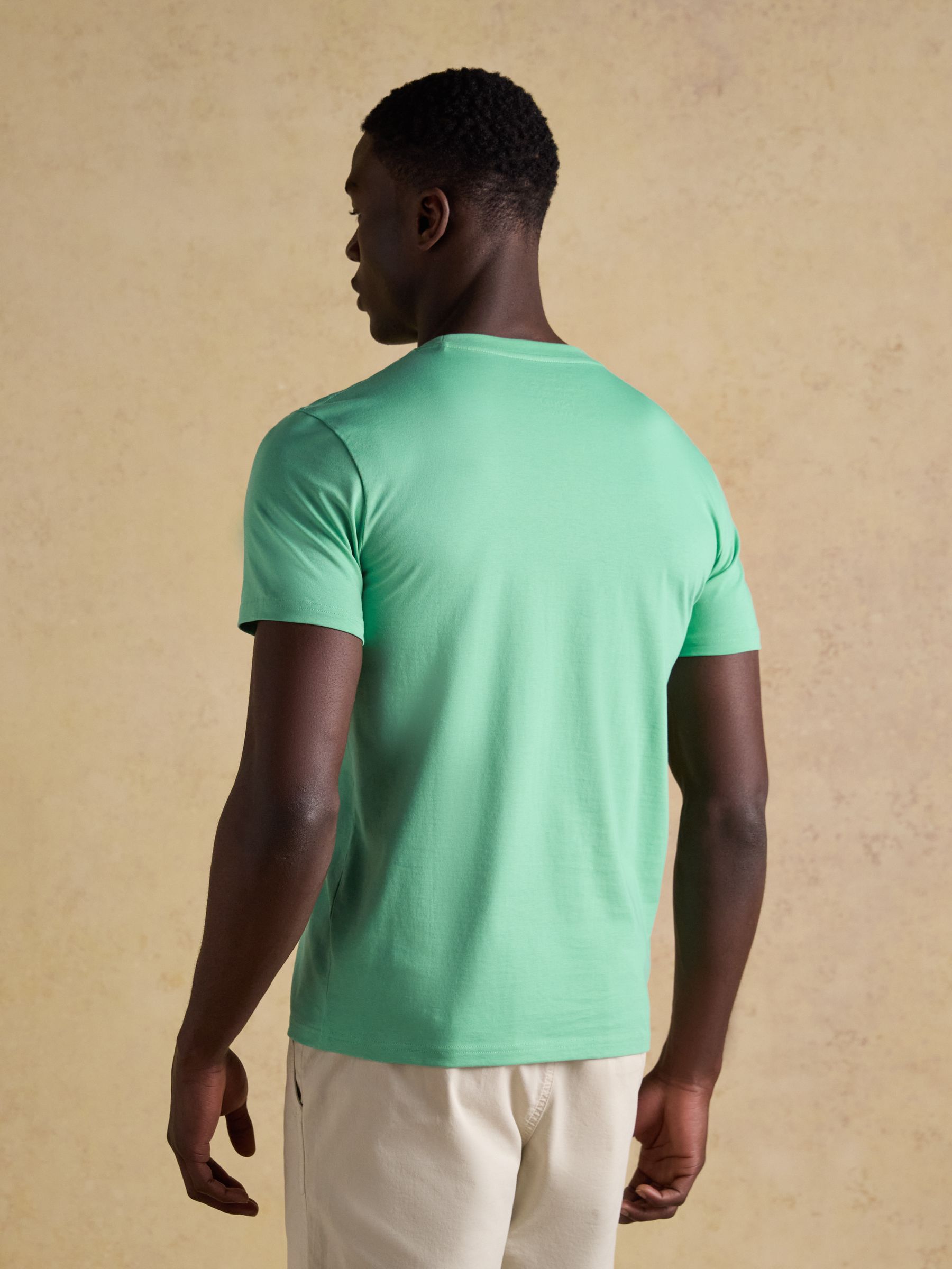Everyday Light Green Classic Fit Cotton T-Shirt - Image 2 of 6
