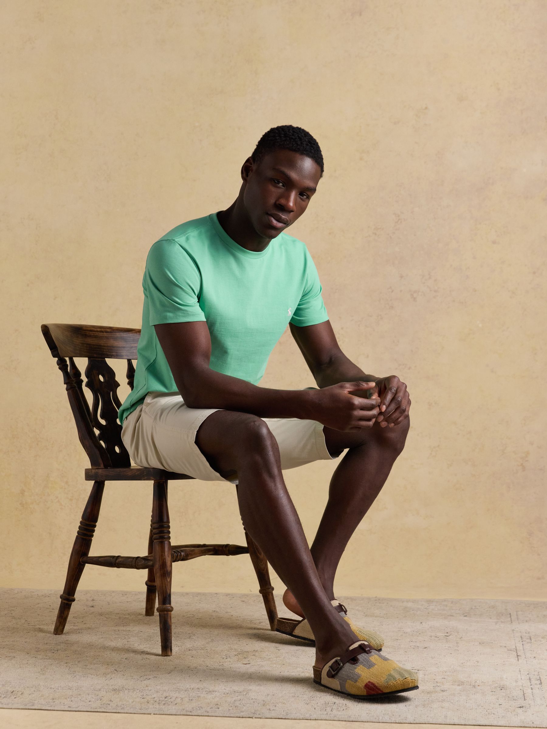 Everyday Light Green Classic Fit Cotton T-Shirt - Image 3 of 6
