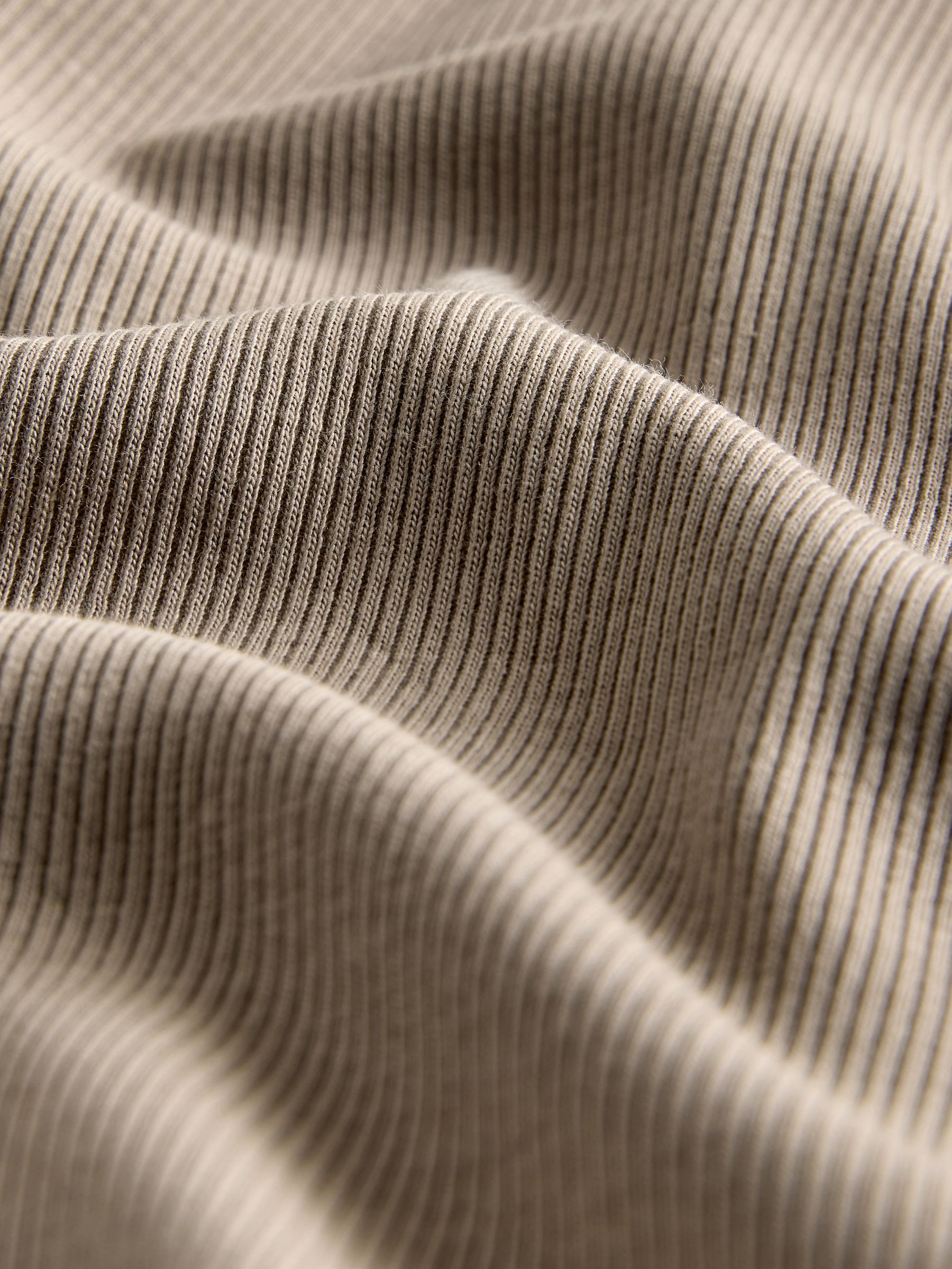 Black/Chocolate Brown/Neutral - 3 Pack Ribbed Flare Sleeve T-Shirts - Image 9 of 10