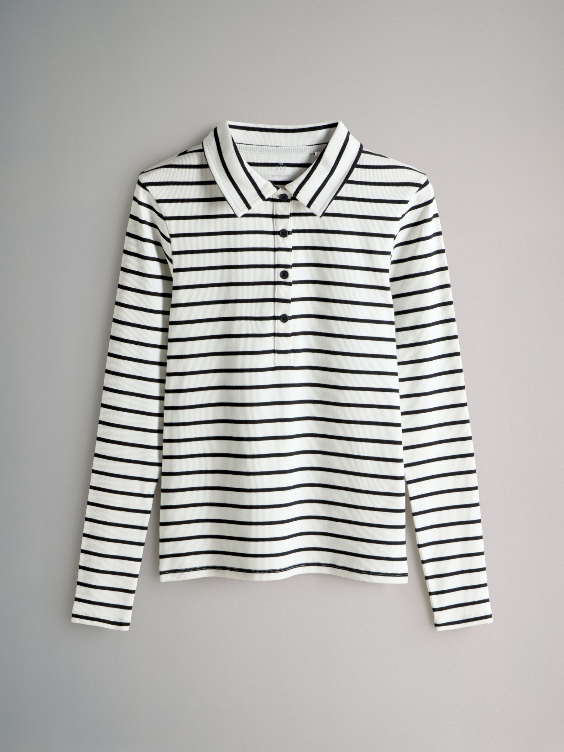 3 Pack Collared Rib Polo T-Shirts - Image 3 of 9