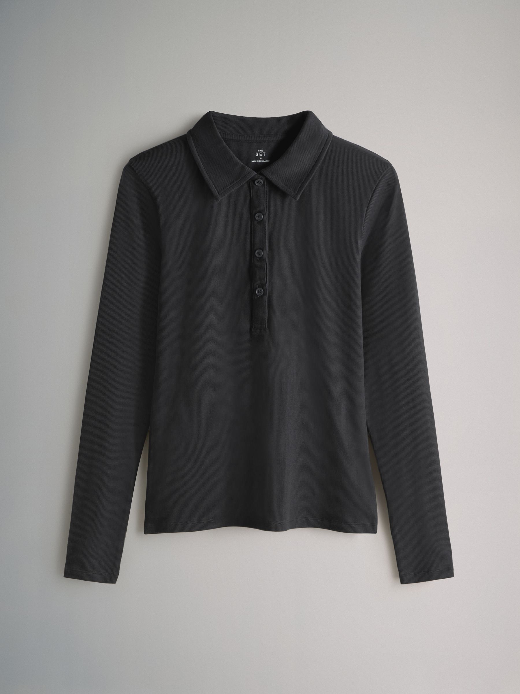 3 Pack Collared Rib Polo T-Shirts - Image 4 of 9