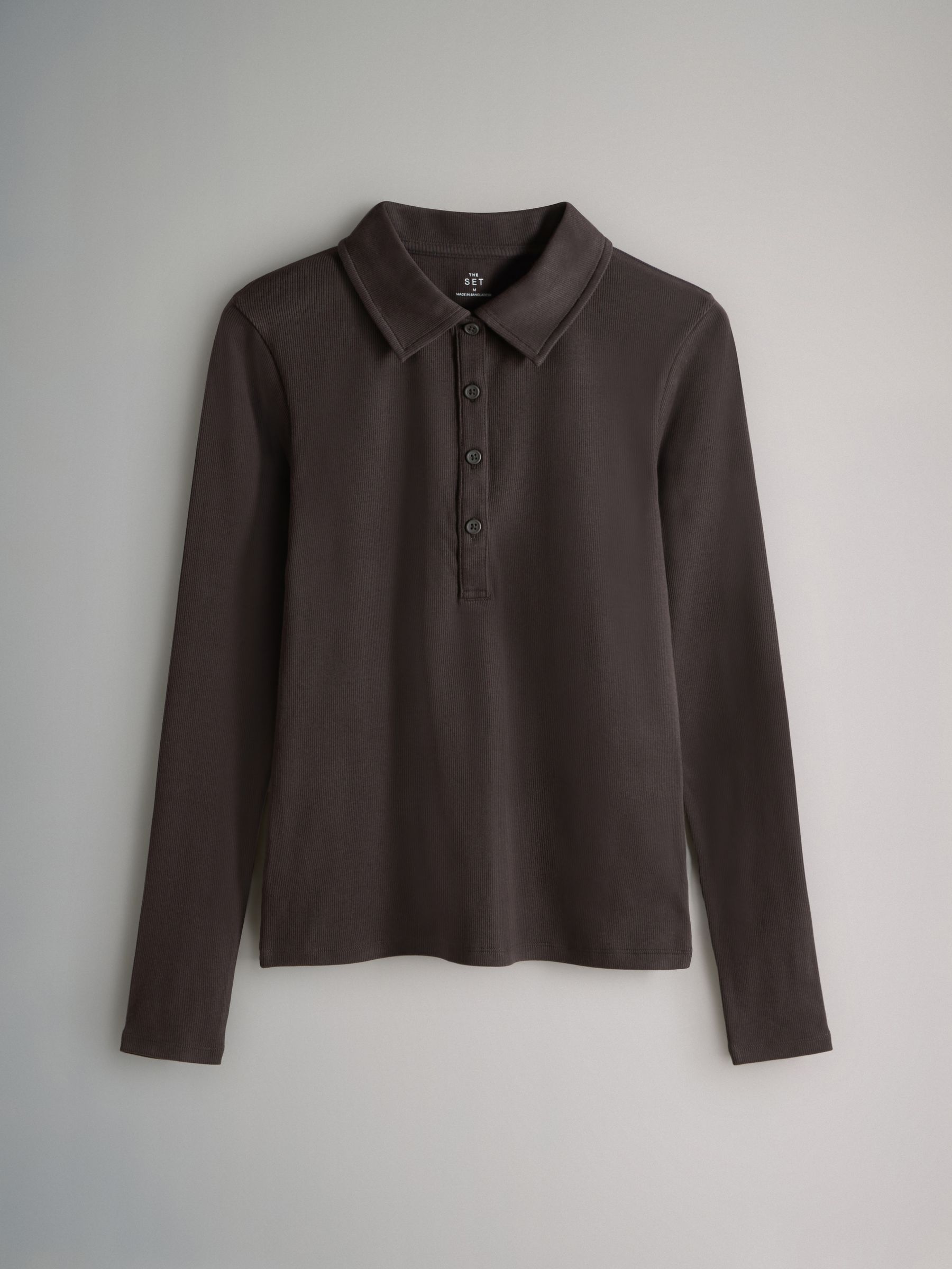 3 Pack Collared Rib Polo T-Shirts - Image 5 of 9
