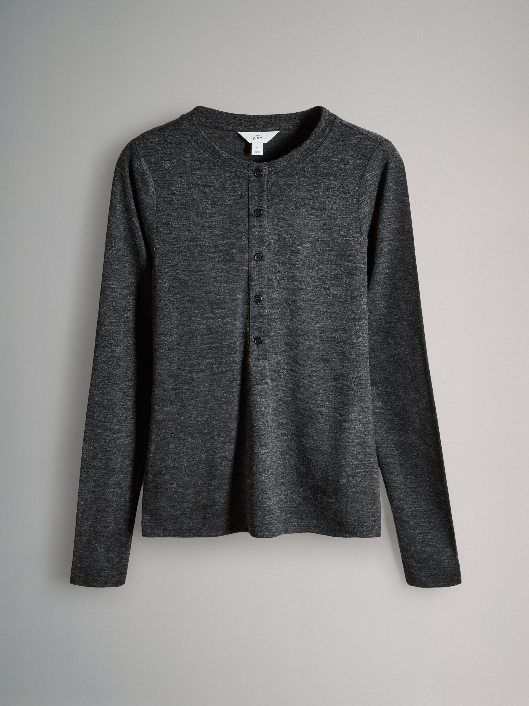 3 Pack Sheer Henley Long Sleeve Top - Image 10 of 12