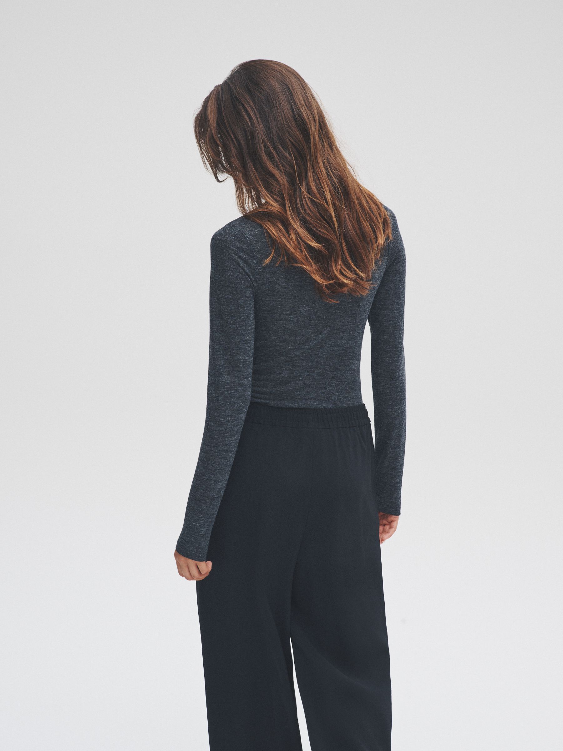 3 Pack Sheer Roll Neck Long Sleeve Top - Image 3 of 8