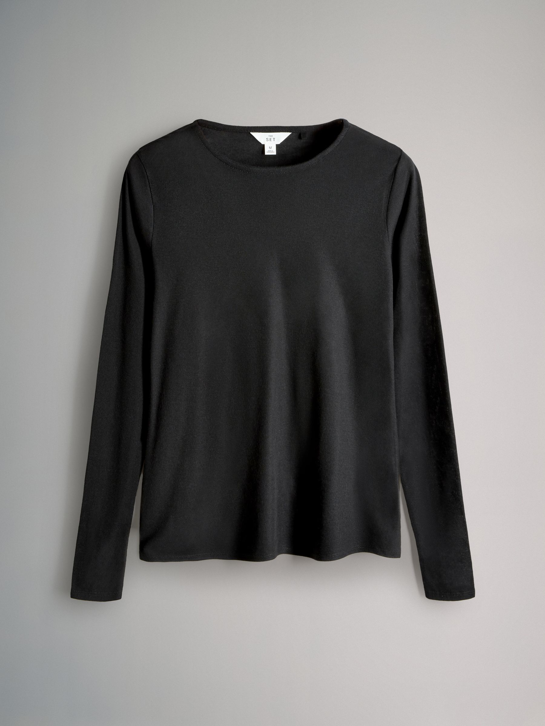Burgundy/Black/Brown - 3 Pack Sheer Long Sleeve T-Shirts - Image 4 of 6