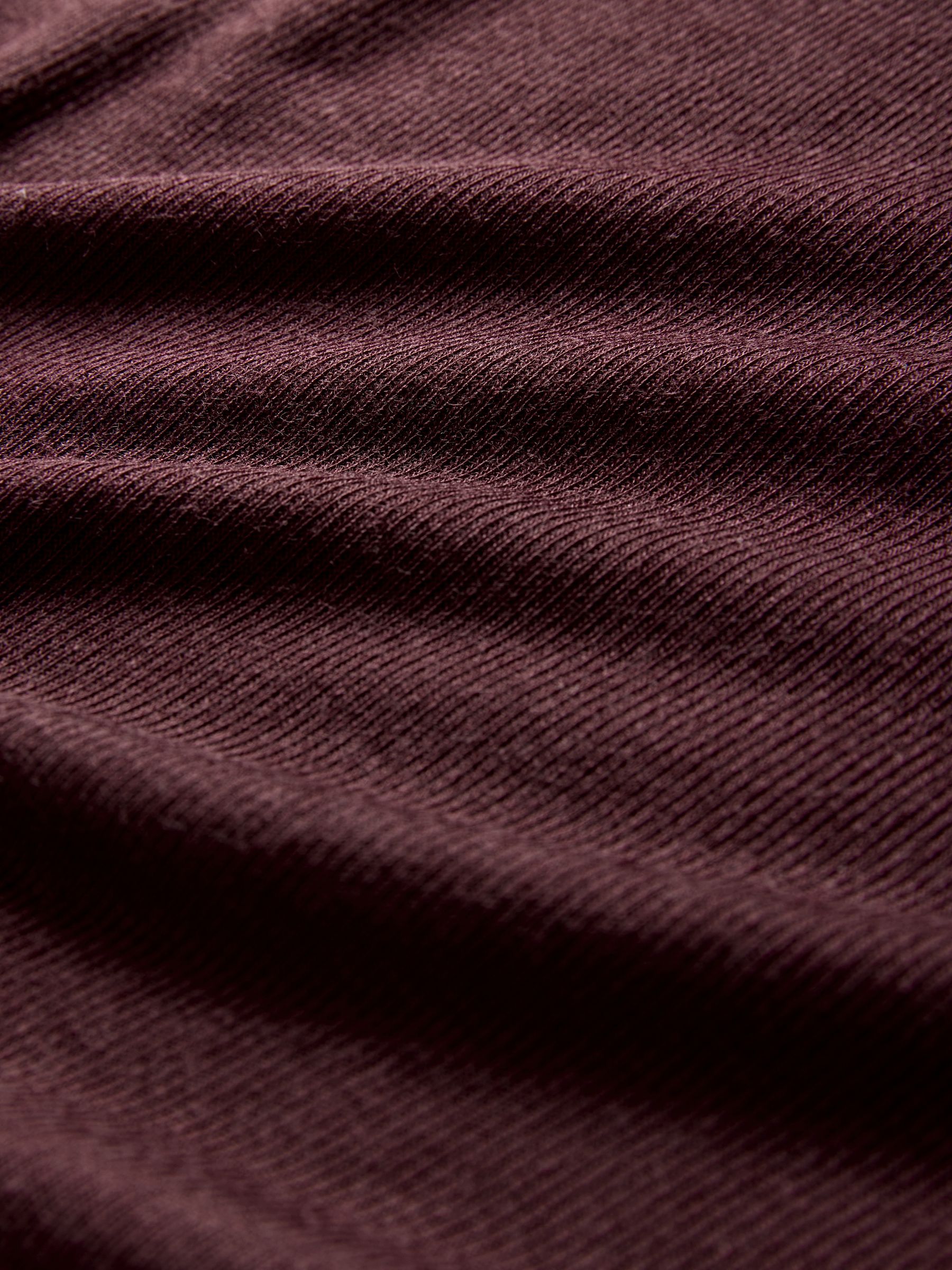 Burgundy/Black/Brown - 3 Pack Sheer Long Sleeve T-Shirts - Image 6 of 6 Burgundy/Black/Brown - 3 Pack Sheer Long Sleeve T-Shirts - Image 6 of 6