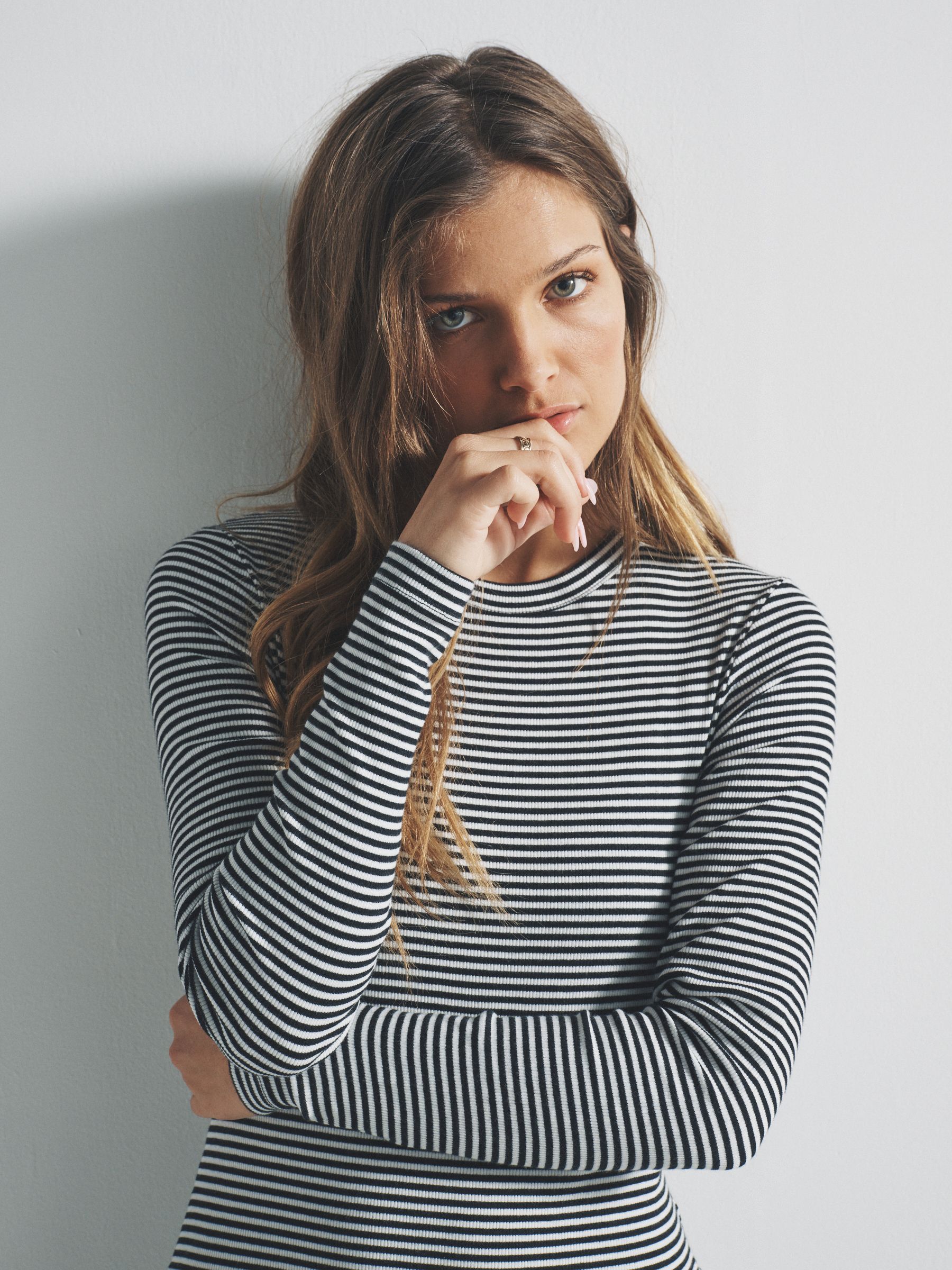 Black/Brown/Stripe 3 Pack Longsleeve Mini Dress - Image 4 of 5