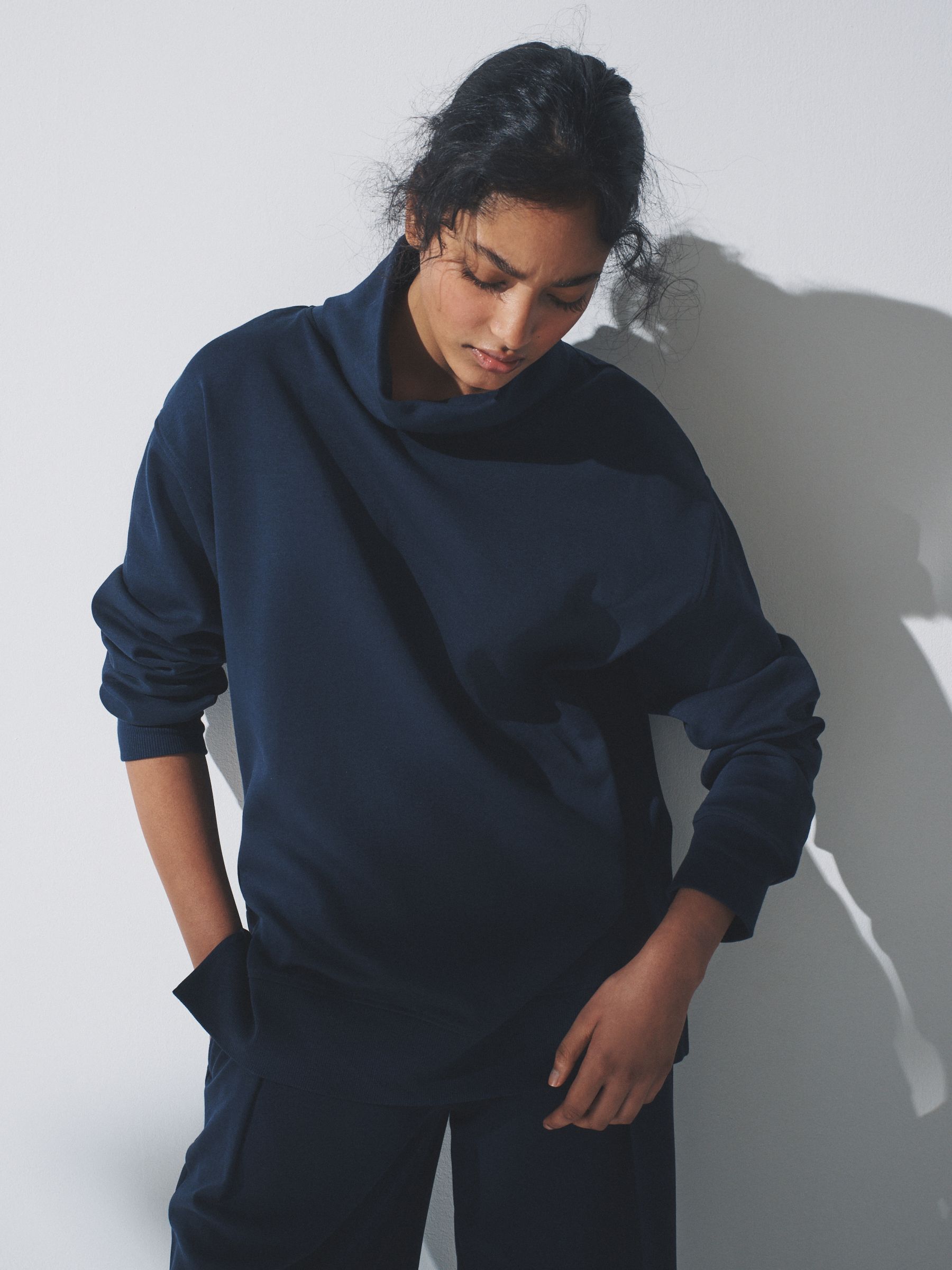 2 Pack Cowl Neck Long Sleeve Sweat Tops - Image 2 of 10 2 Pack Cowl Neck Long Sleeve Sweat Tops - Image 2 of 10