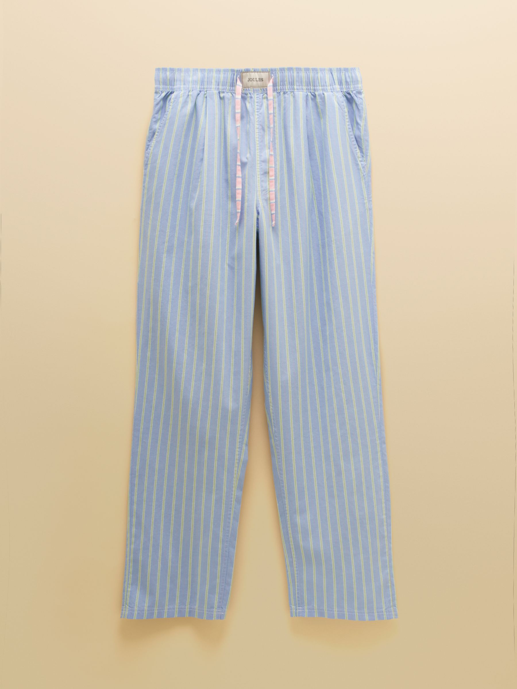 Blue Striped Cotton Relaxed Fit Pyjama Bottoms - Image 6 of 6 Blue Striped Cotton Relaxed Fit Pyjama Bottoms - Image 6 of 6