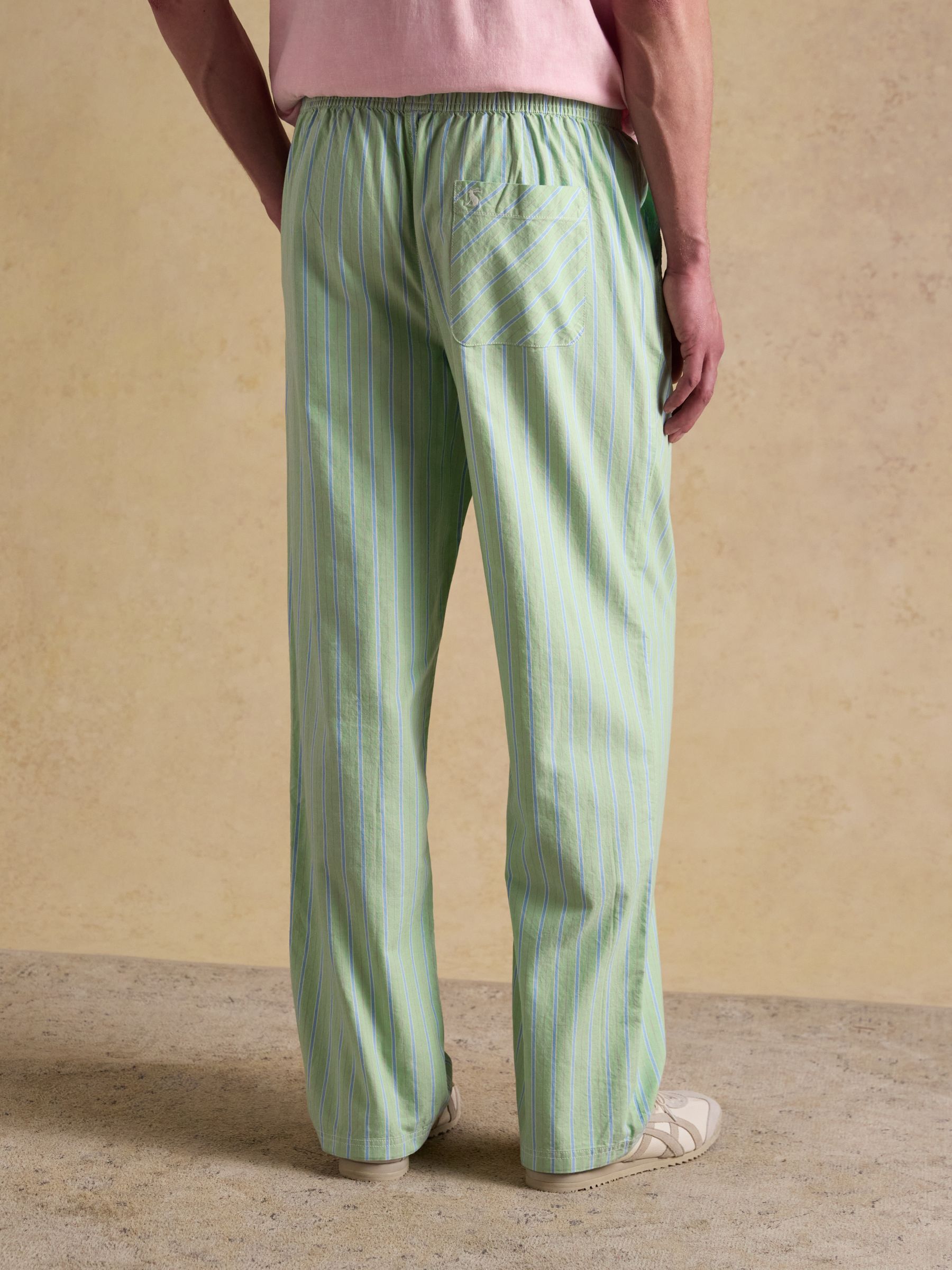 Green Cotton Relaxed Fit Trousers - Image 2 of 9