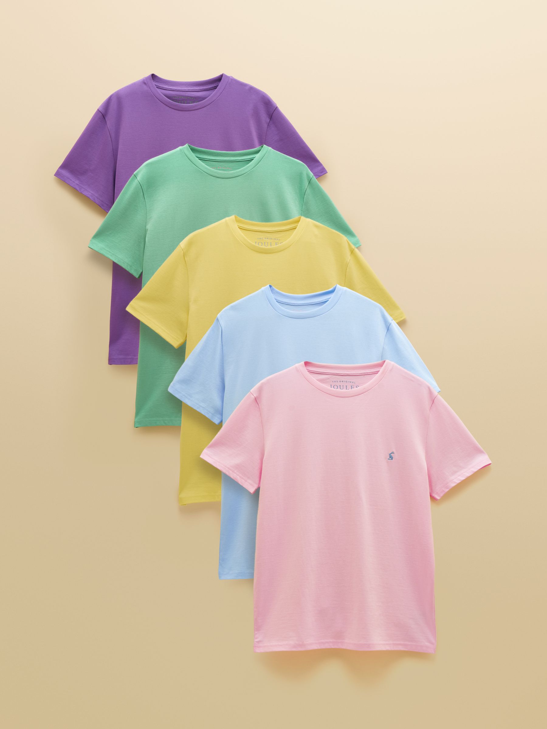 Multi Classic Fit Cotton T-Shirt 5 Pack - Image 1 of 11