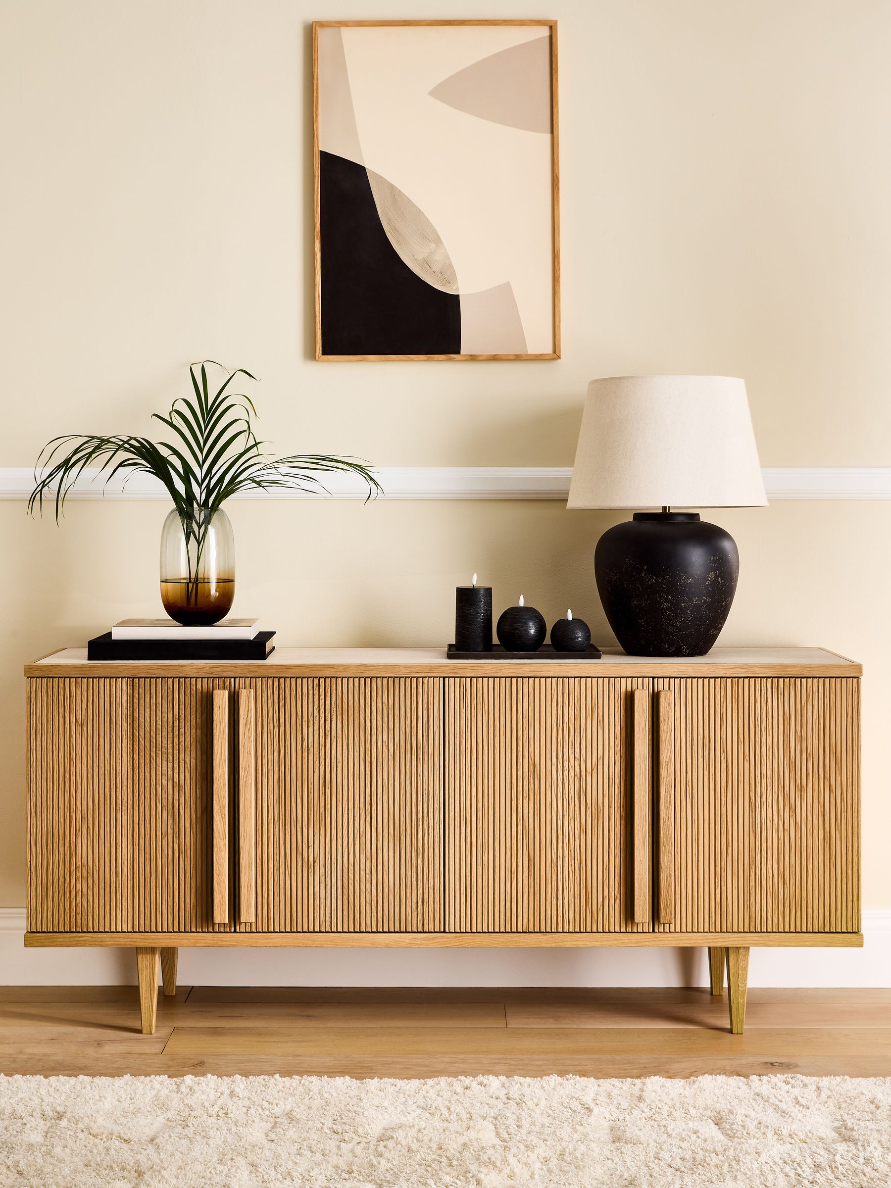 Brunswick Large Sideboard in Ribbed Oak - Image 2 of 9