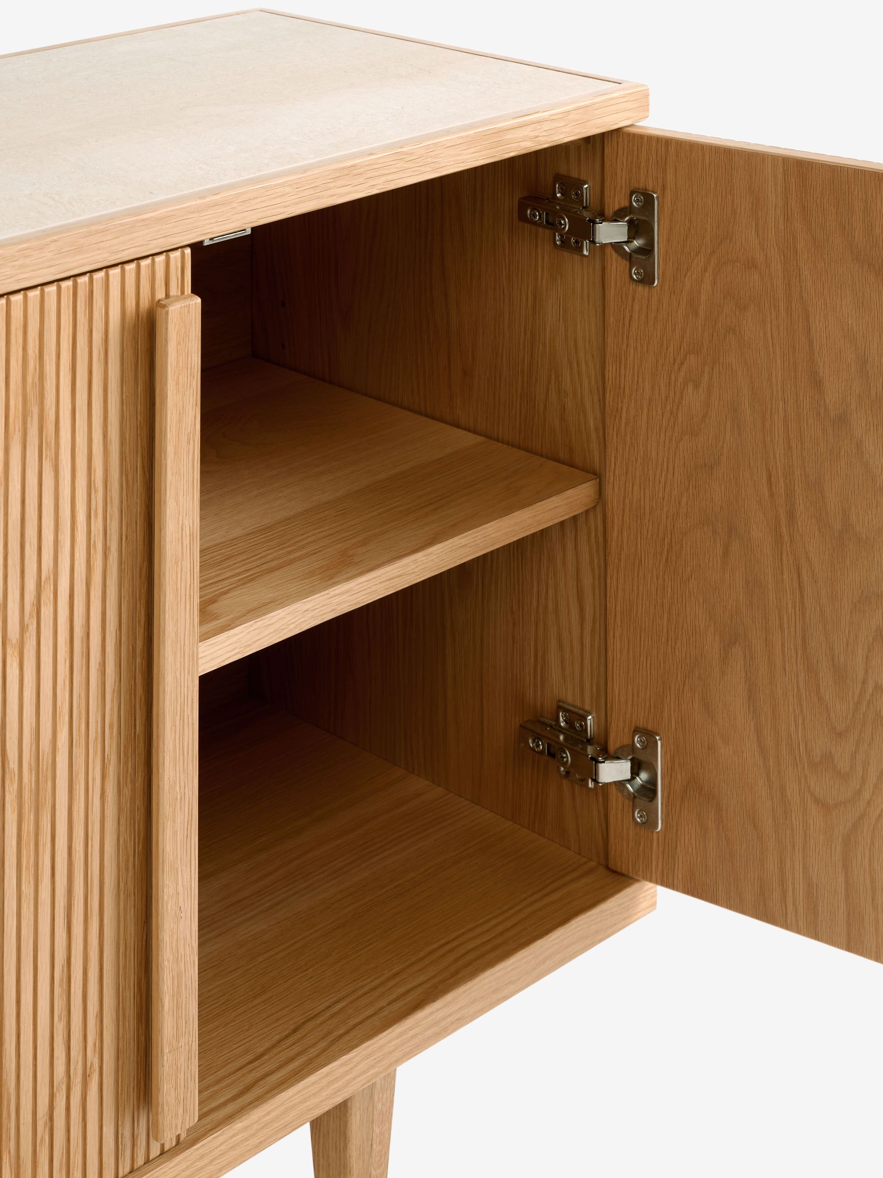 Brunswick Large Sideboard in Ribbed Oak - Image 9 of 9