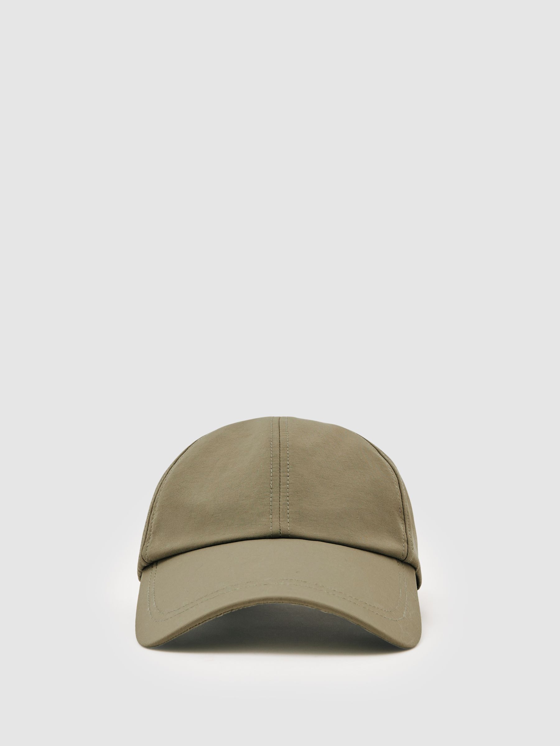 Embroidered-Logo Tech Baseball Cap in Sage Green - Image 1 of 5