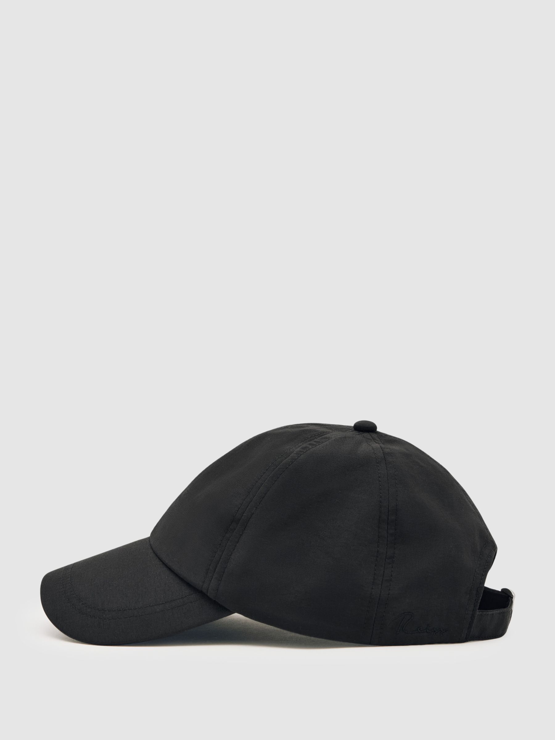 Embroidered-Logo Tech Baseball Cap in Black - Image 3 of 5