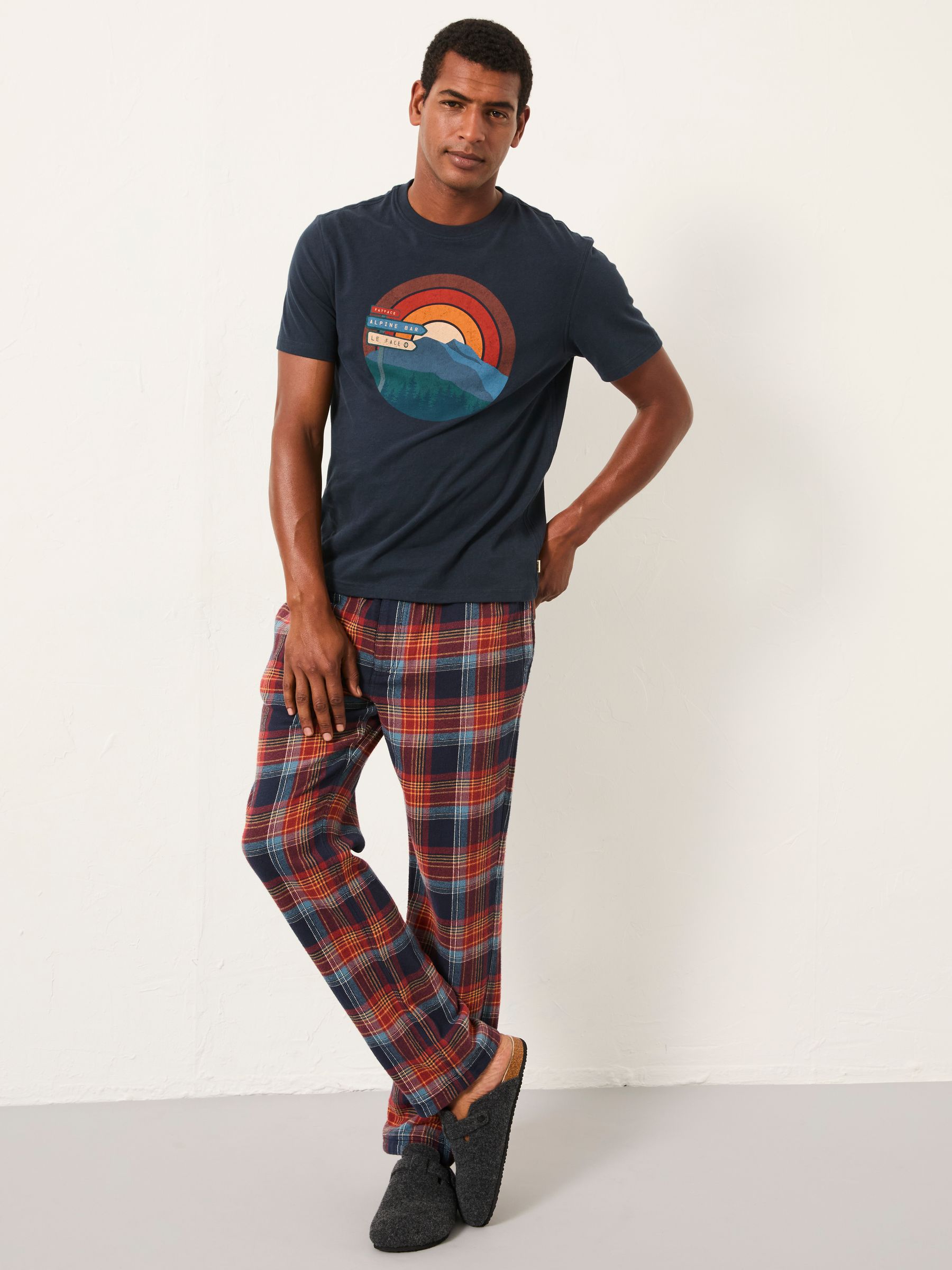 Navy Alpine Sunset Graphic T-Shirt - Image 4 of 6