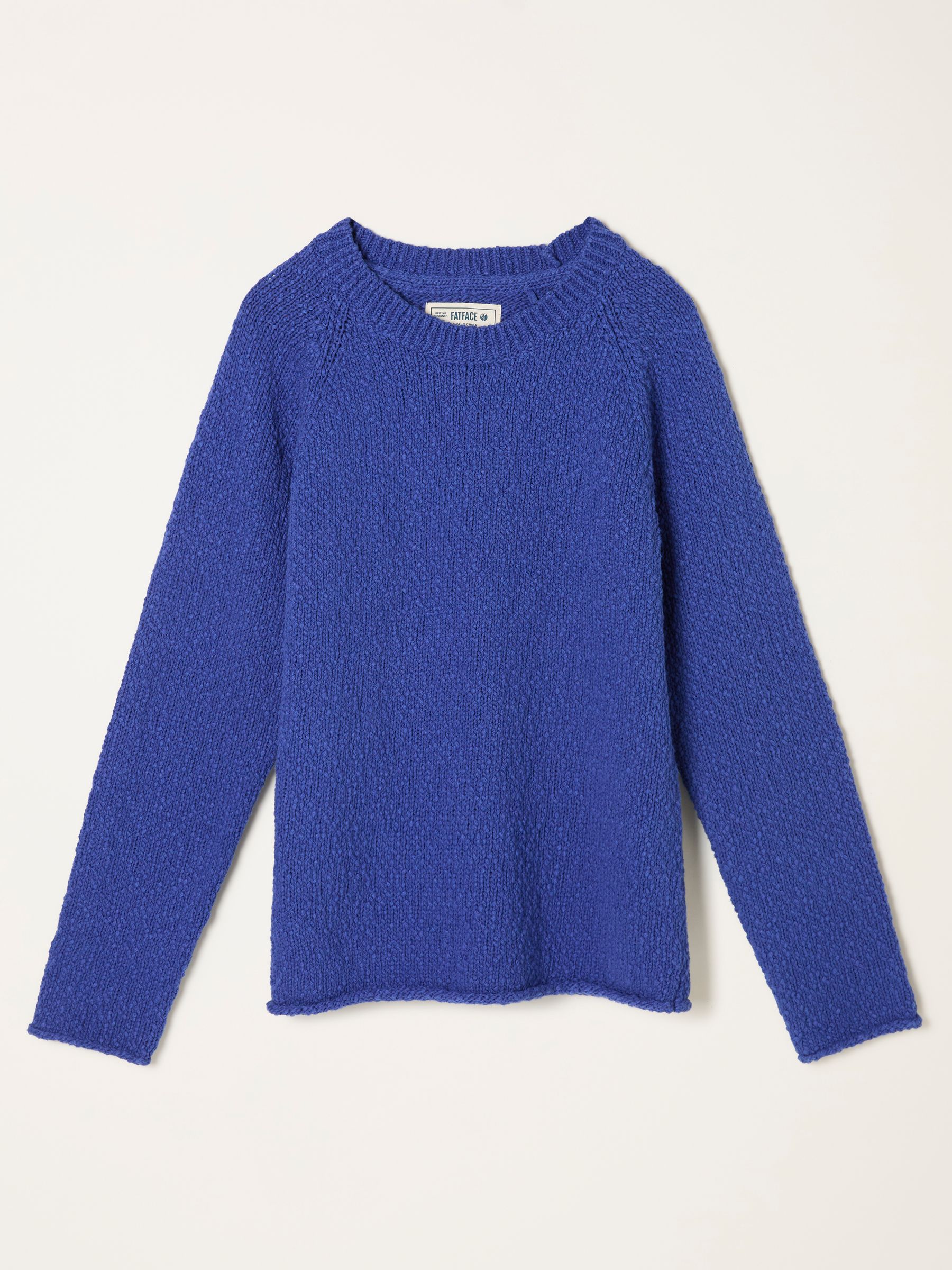 Sophia Cobalt Blue Knitted Slub Jumper - Image 6 of 6 Sophia Cobalt Blue Knitted Slub Jumper - Image 6 of 6