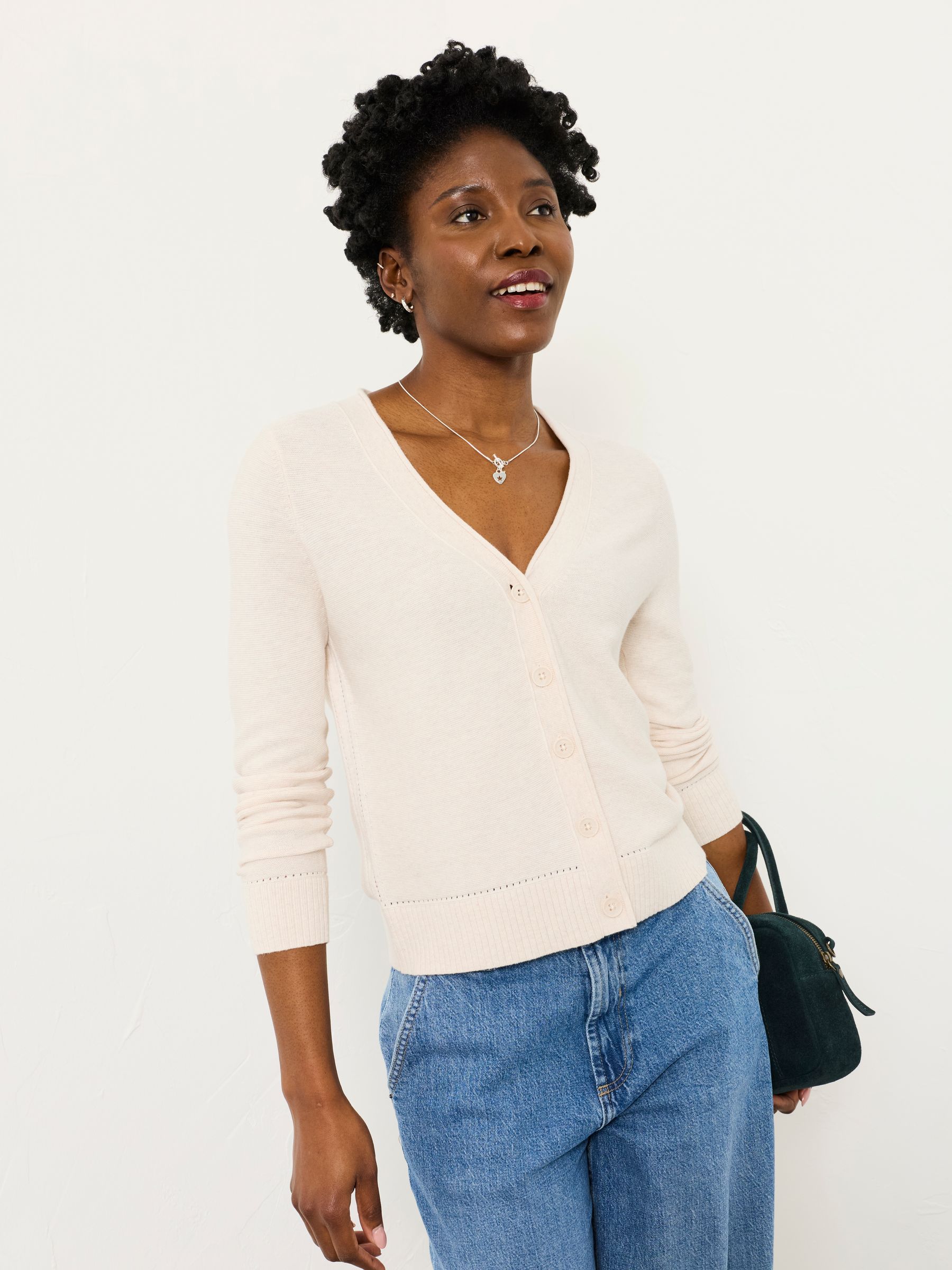 Lucee Oatmeal Knitted Cardigan - Image 1 of 6