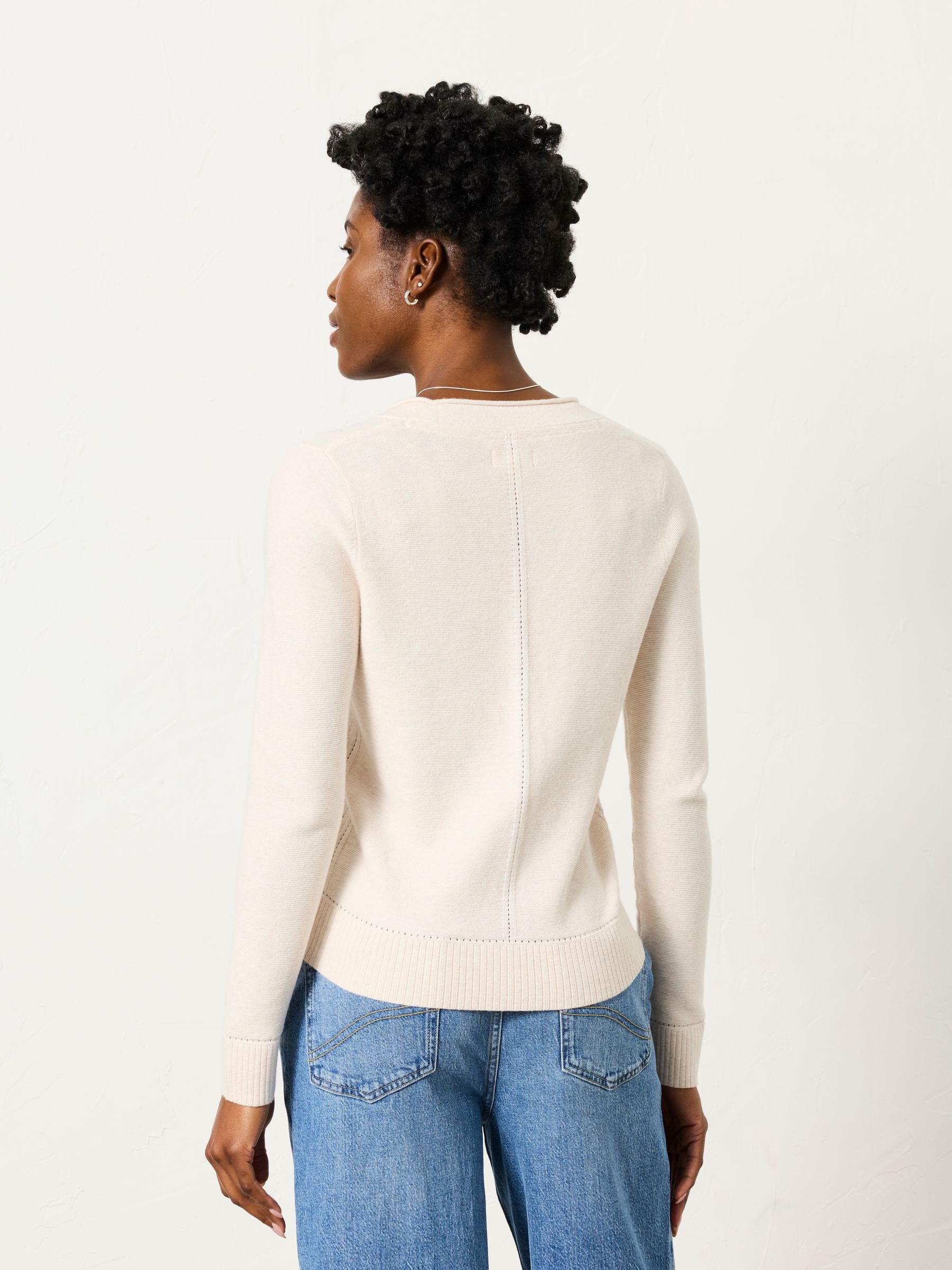 Lucee Oatmeal Knitted Cardigan | FatFace USA