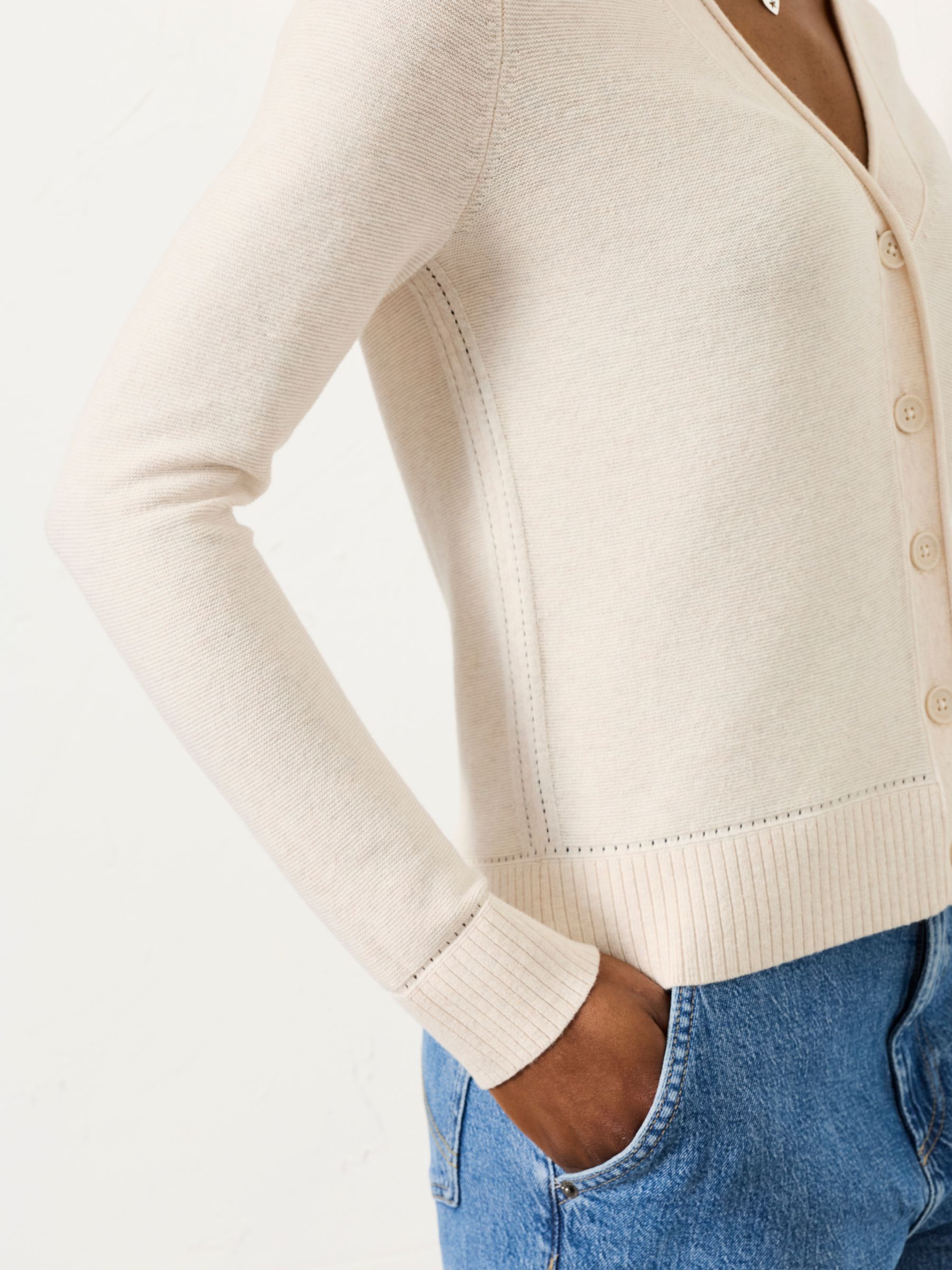 Lucee Oatmeal Knitted Cardigan - Image 3 of 6