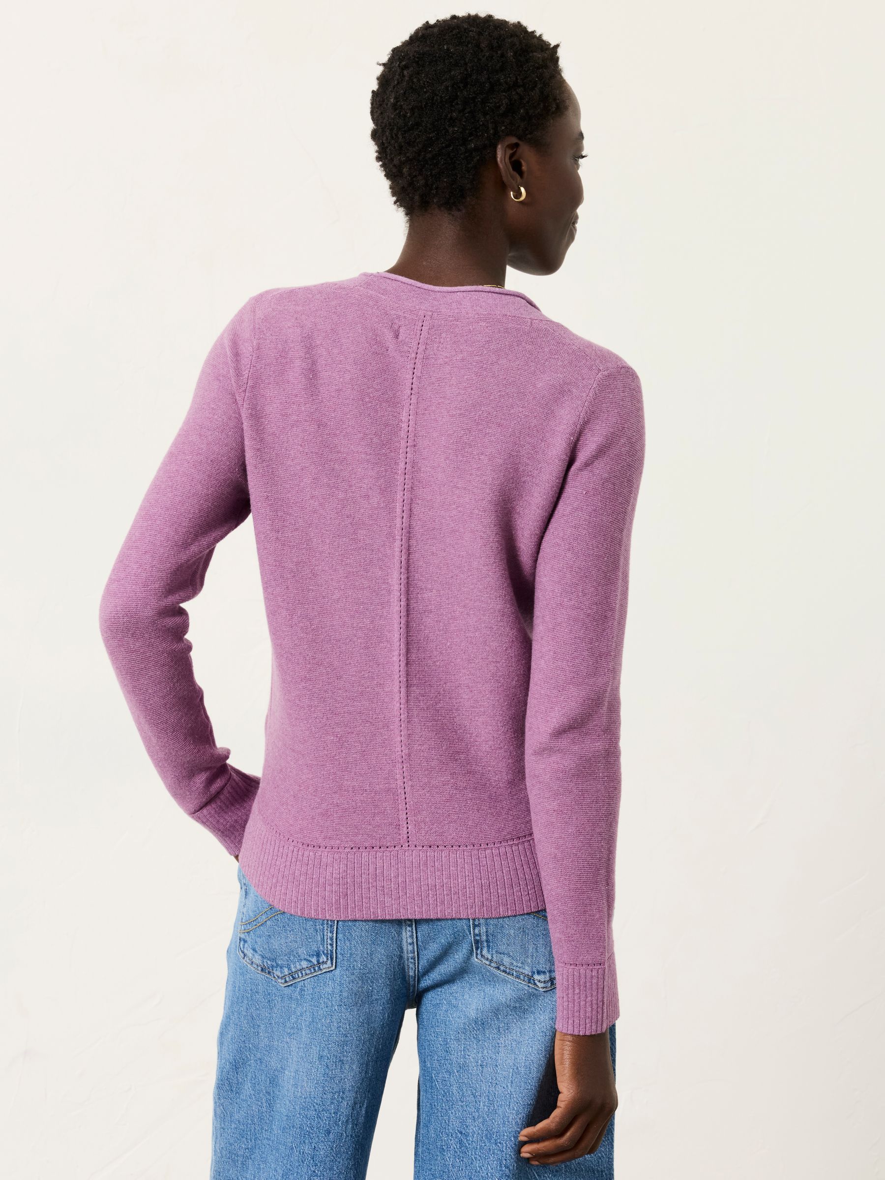 Lucee Purple Knitted Cardigan - Image 2 of 6