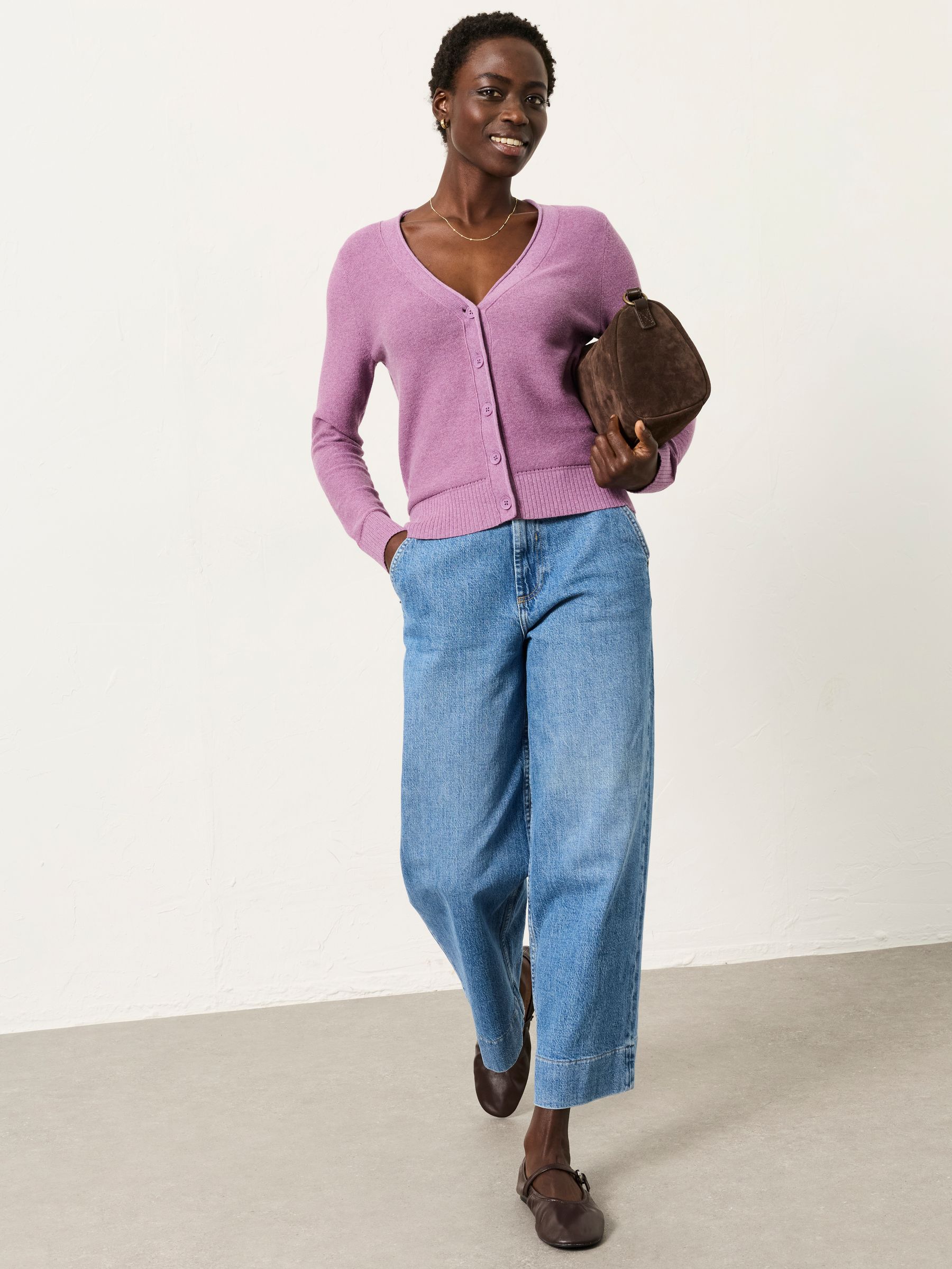 Lucee Purple Knitted Cardigan - Image 4 of 6