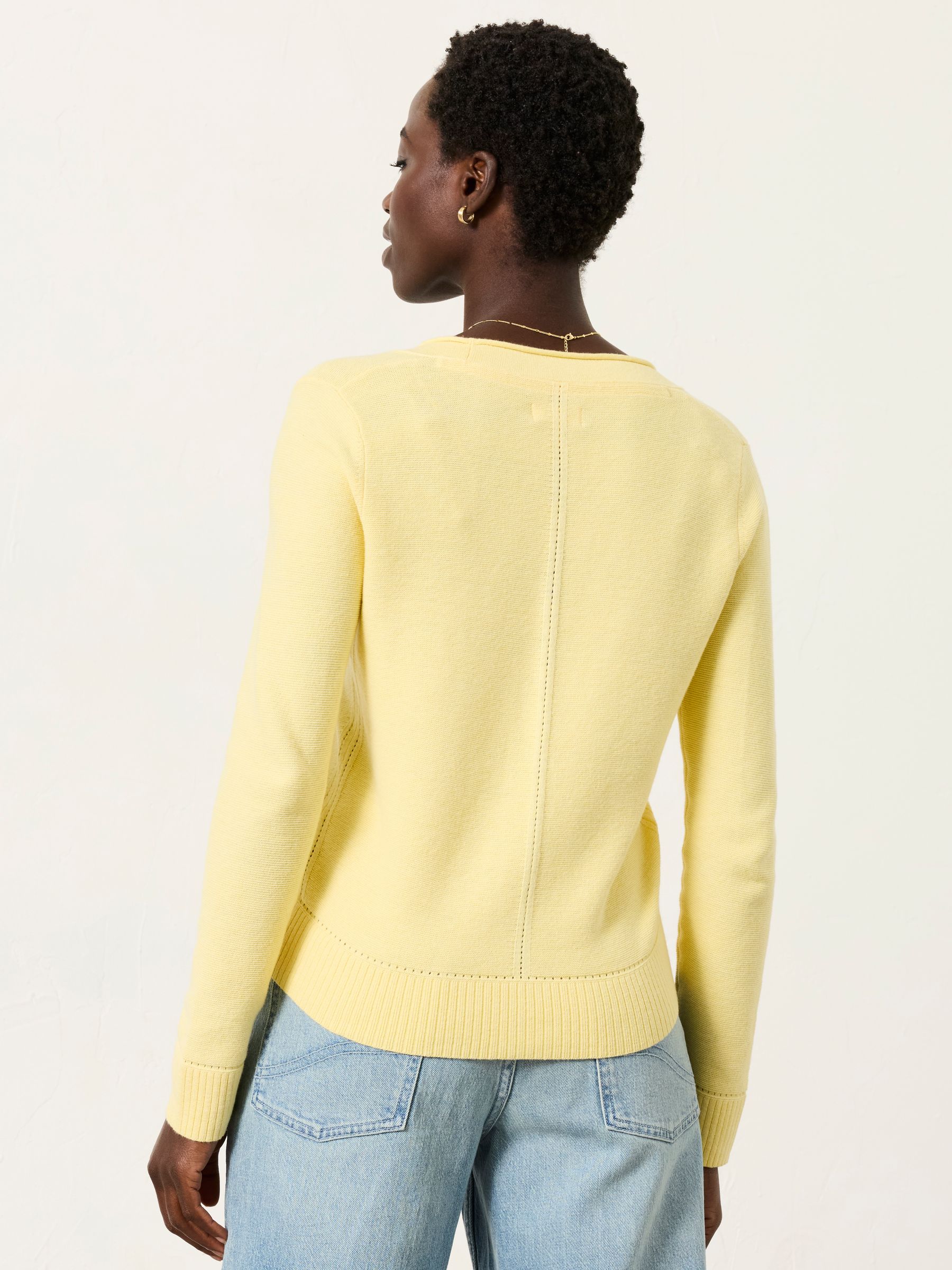 Lucee Yellow Knitted Cardigan - Image 2 of 6