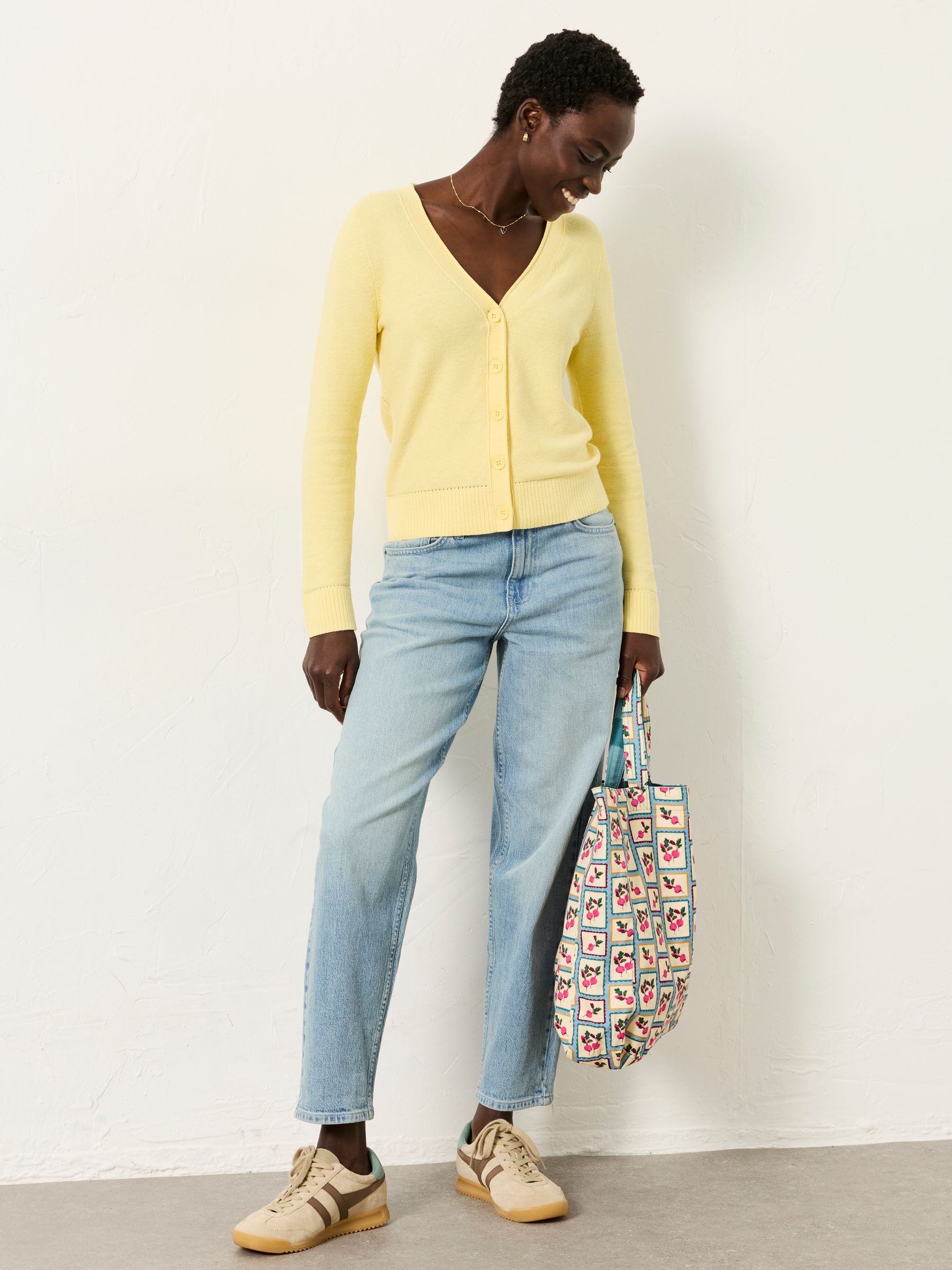 Lucee Yellow Knitted Cardigan - Image 3 of 6